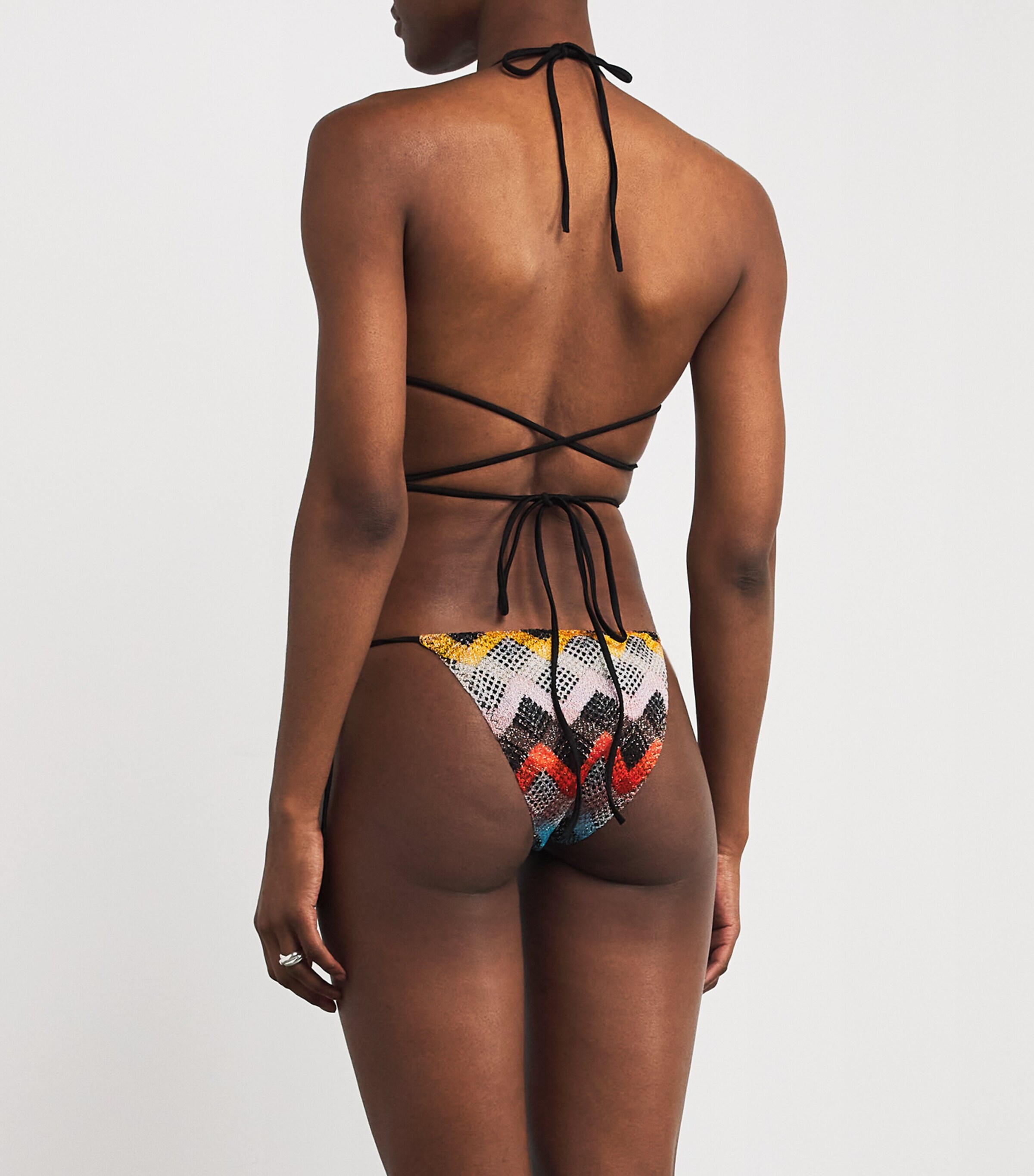 Zigzag Triangle Bikini SM9QM MULTI DARK Image 3