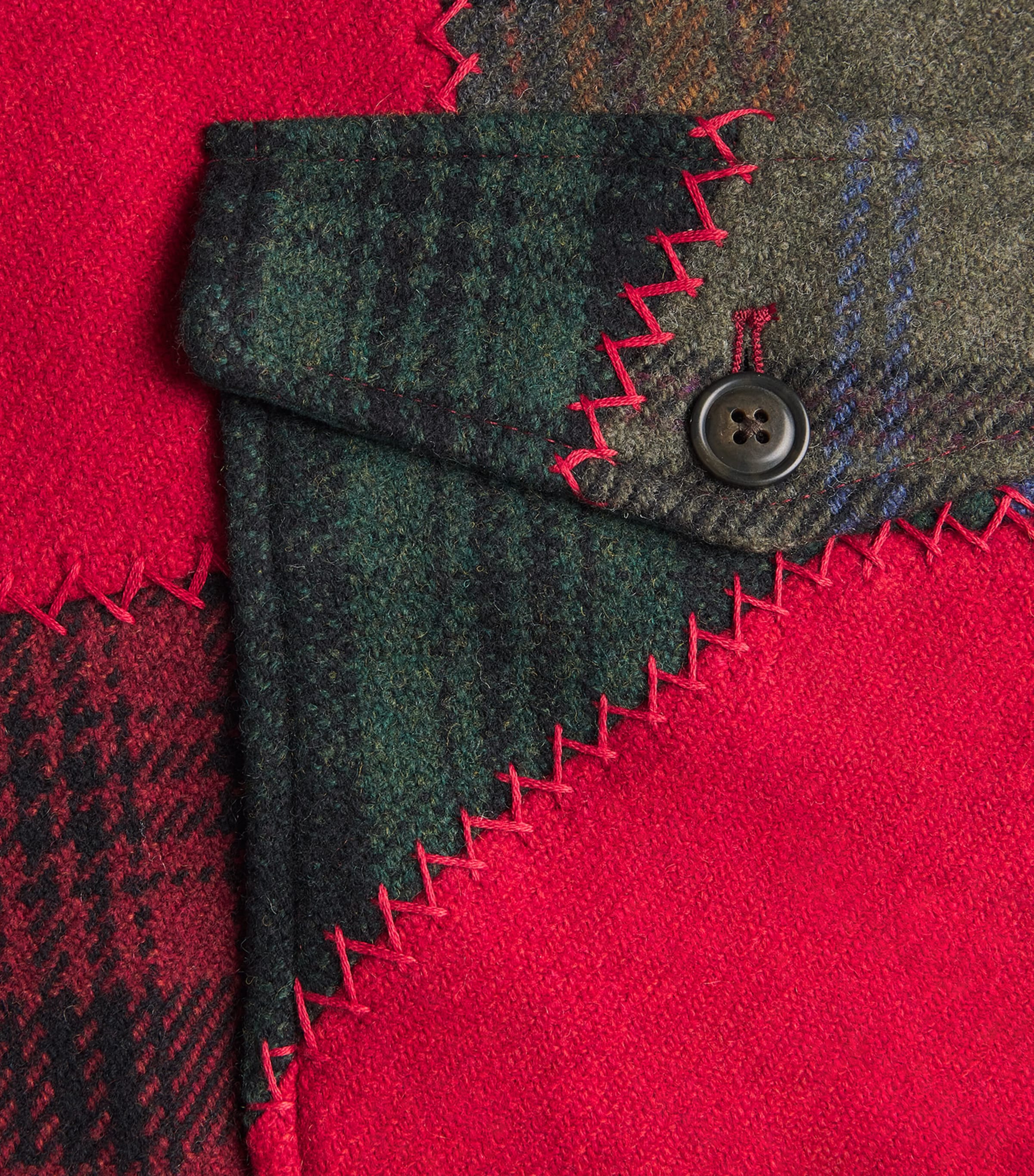 Wool-Blend Patchwork Chore Jacket MULTI PATCHWORK Image 5