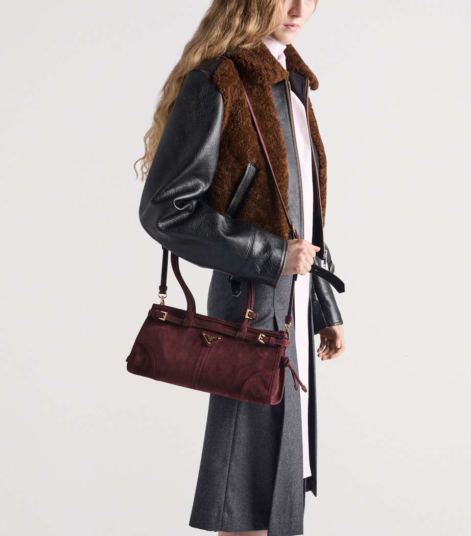 Medium Suede Bonnie Shoulder Bag F0007 Image 2