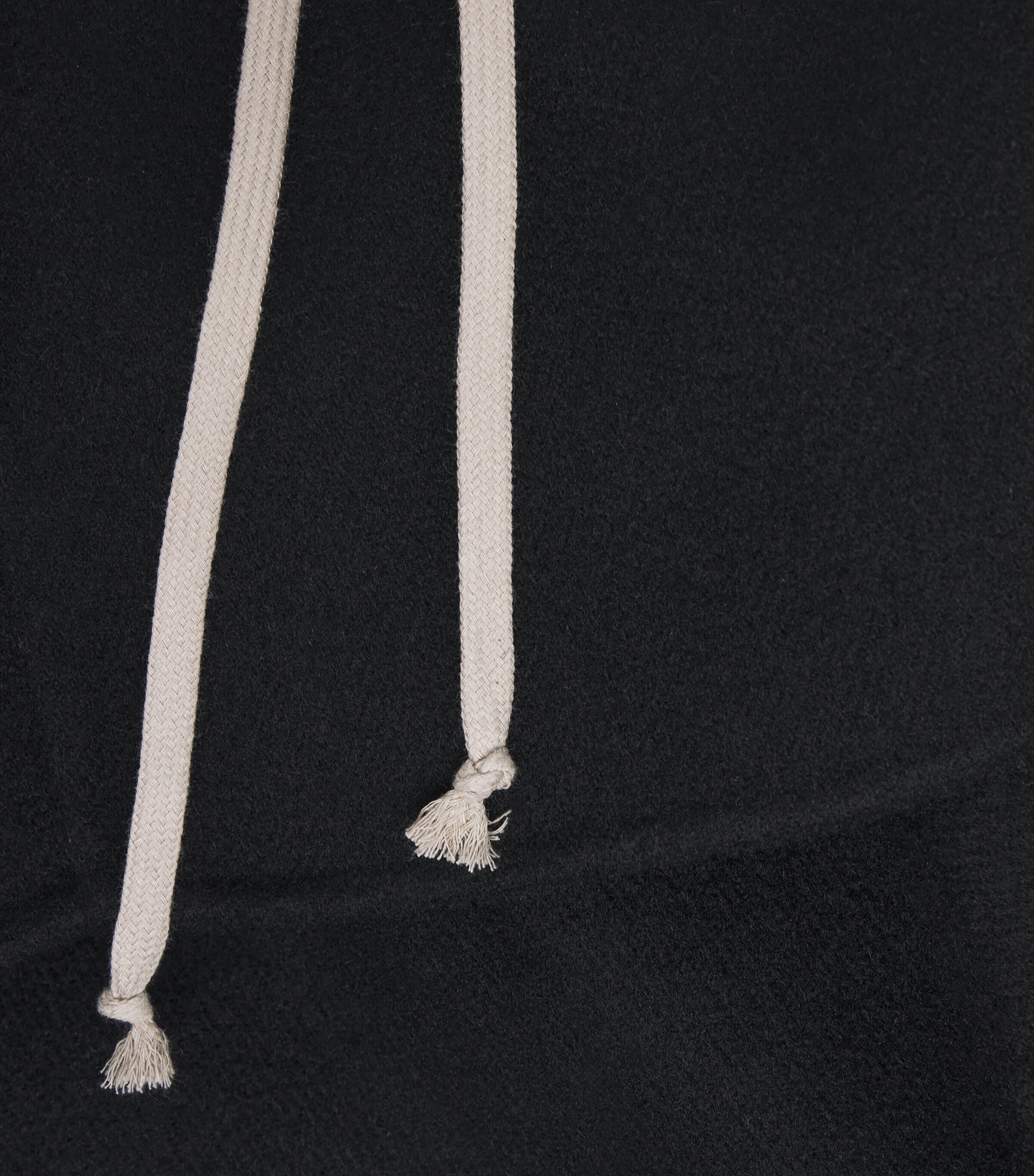 Rick Owens Mens Cashmere Double-Faced Tunic Hoodie Black Image 5