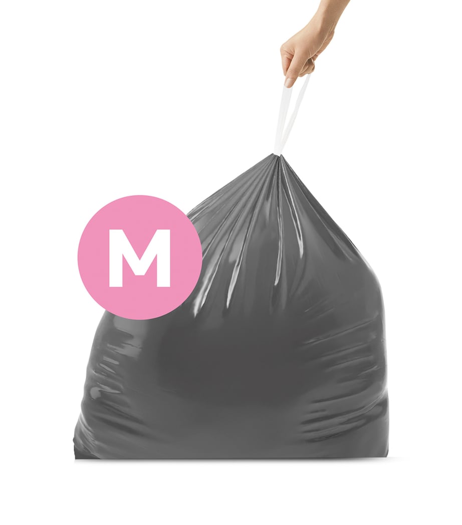 Custom Fit Code M Bin Liners (Pack of 40) BLACK Image 4