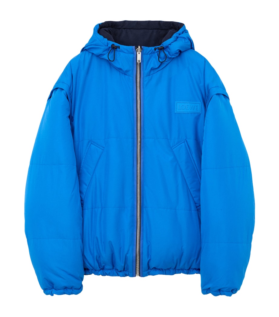 LOEWE Mens Reversible Padded Jacket Navy/blue Image 3
