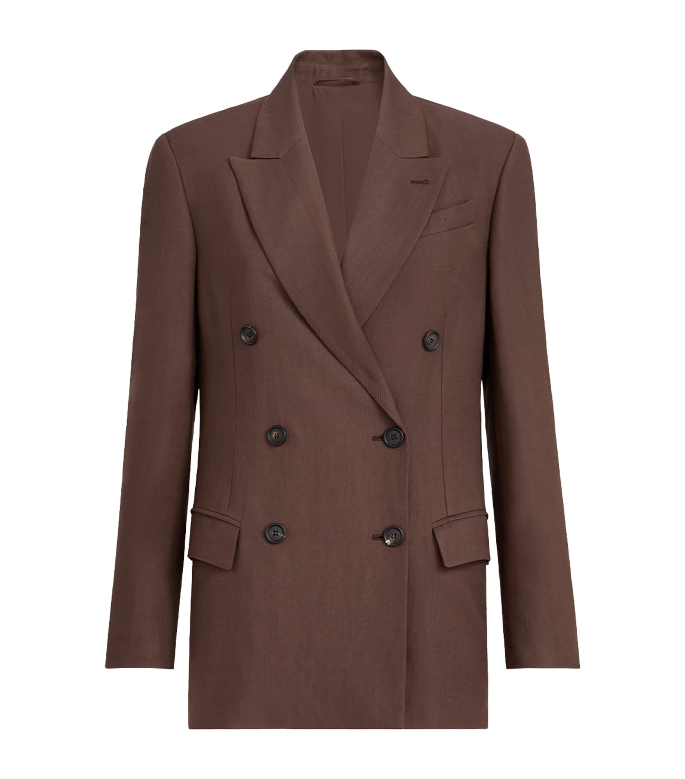 Crepe Double-Breasted Blazer C9284 Image 1