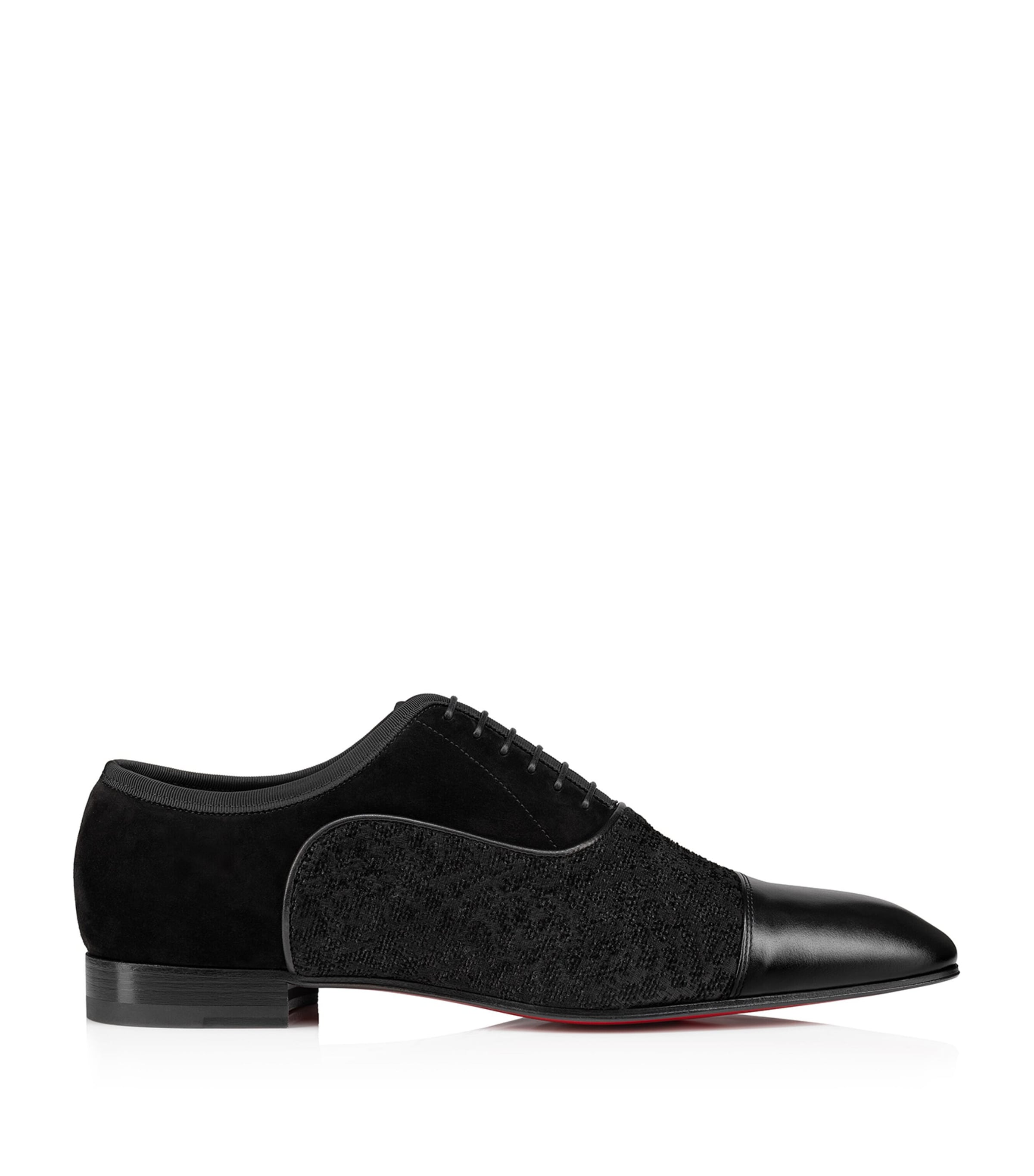 Christian Louboutin Greggo Calfskin Oxford Shoes In Red