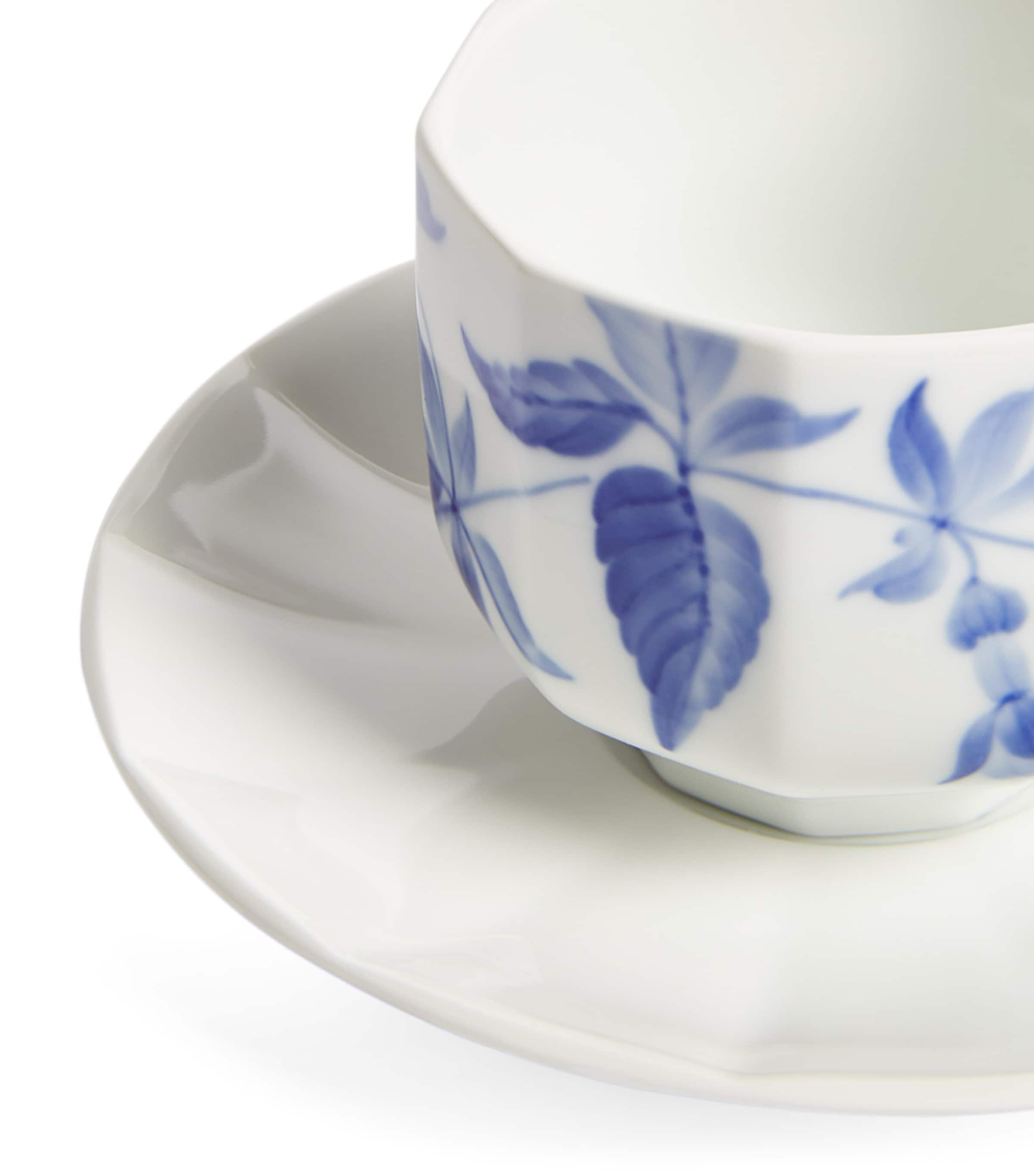 Blomst Fuchsia Cup and Saucer BLUE Image 5
