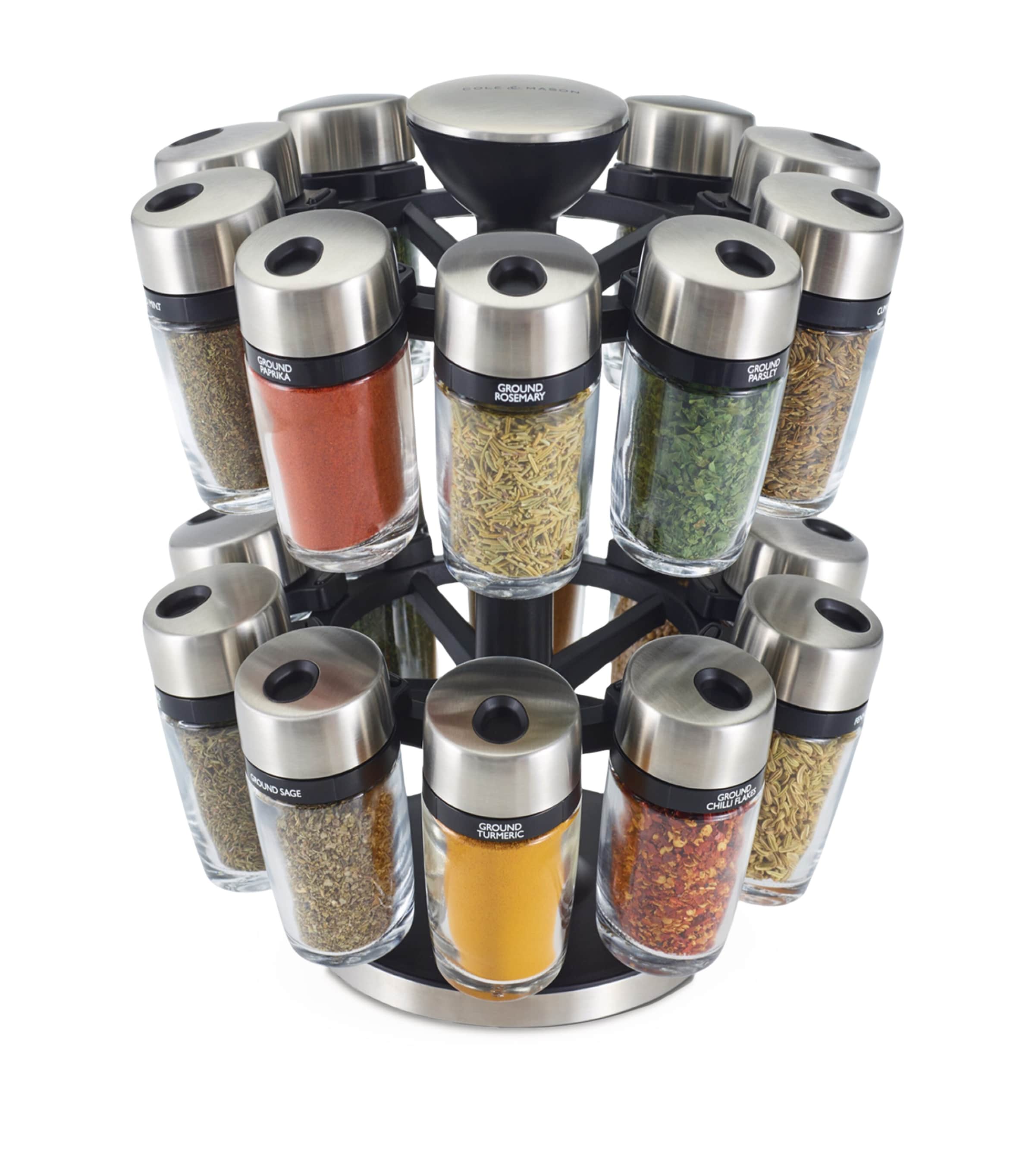 Cole & Mason Cambridge Herb and Spice Carousel Rack | Harrods UK