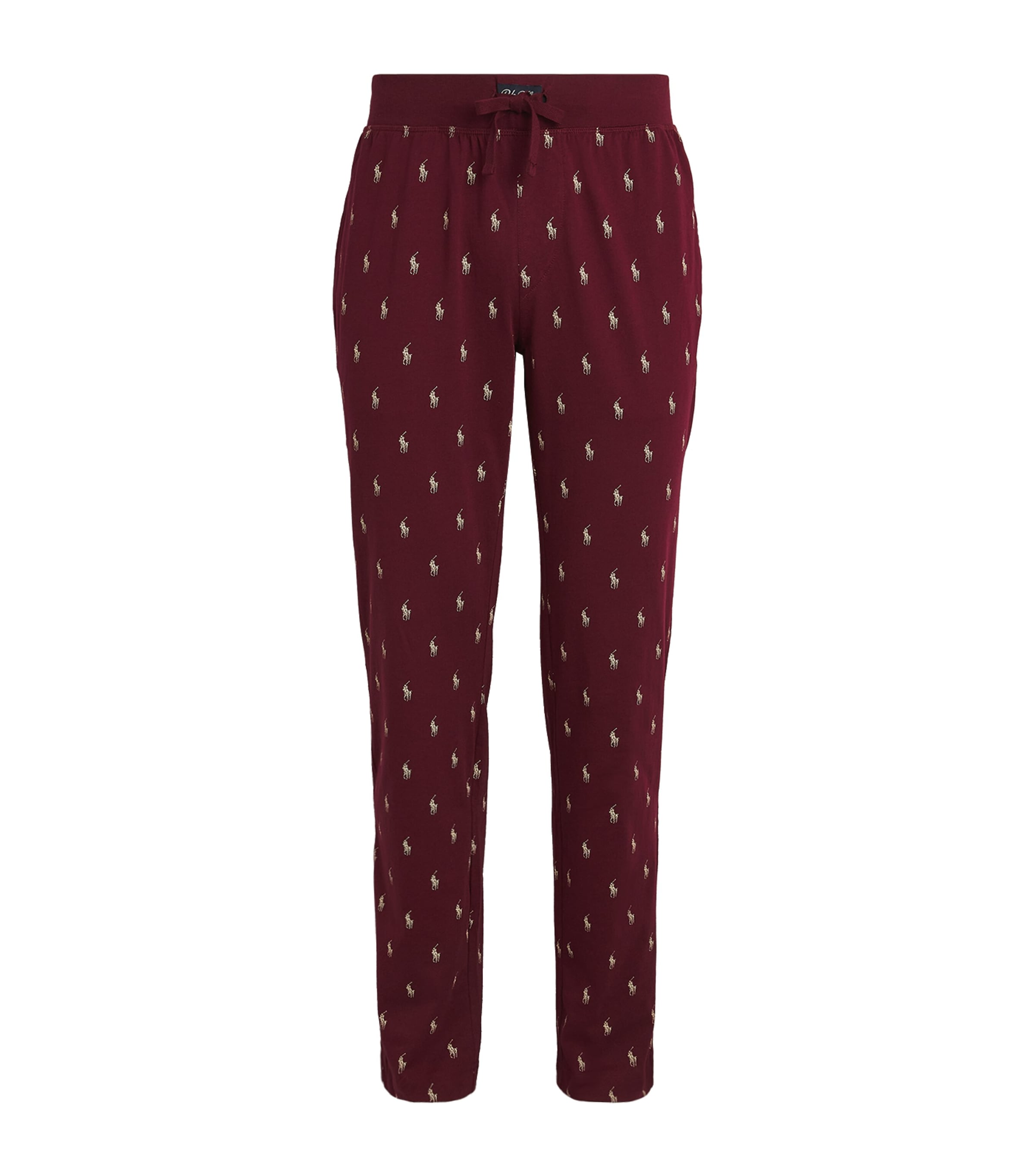 Polo Ralph Lauren Cotton Logo Lounge Sweatpants In Burgundy