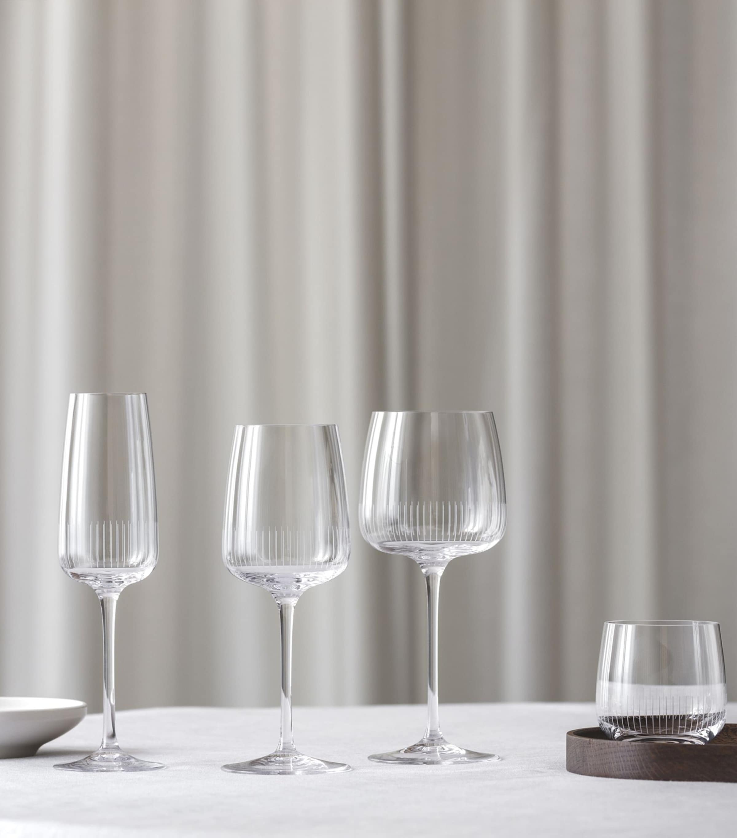 Set of 4 Crystal Afina Red Wine Glasses (200ml) CLEAR Image 5