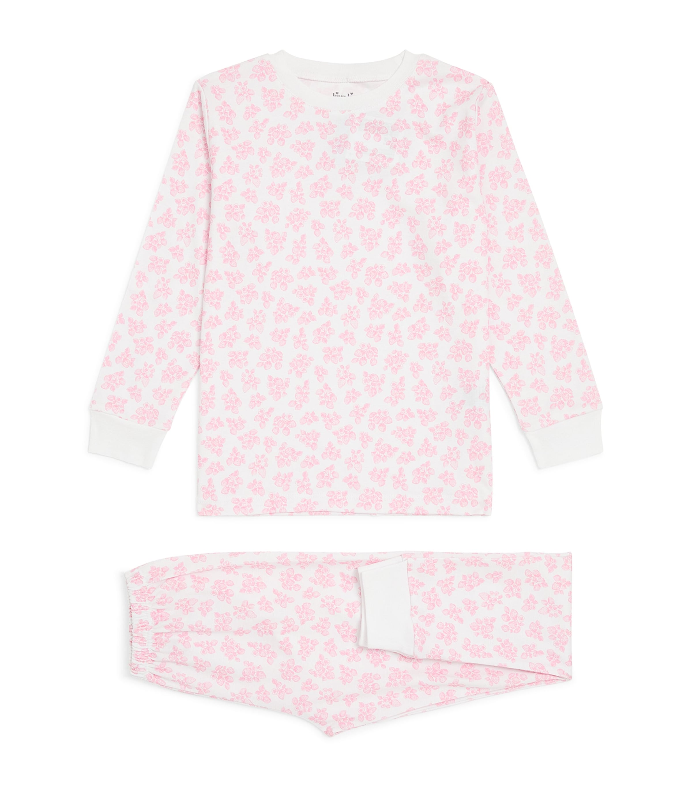 Kissy Kissy Pima Cotton Floral Pyjamas (2-6 Years) Strawberry Image 1