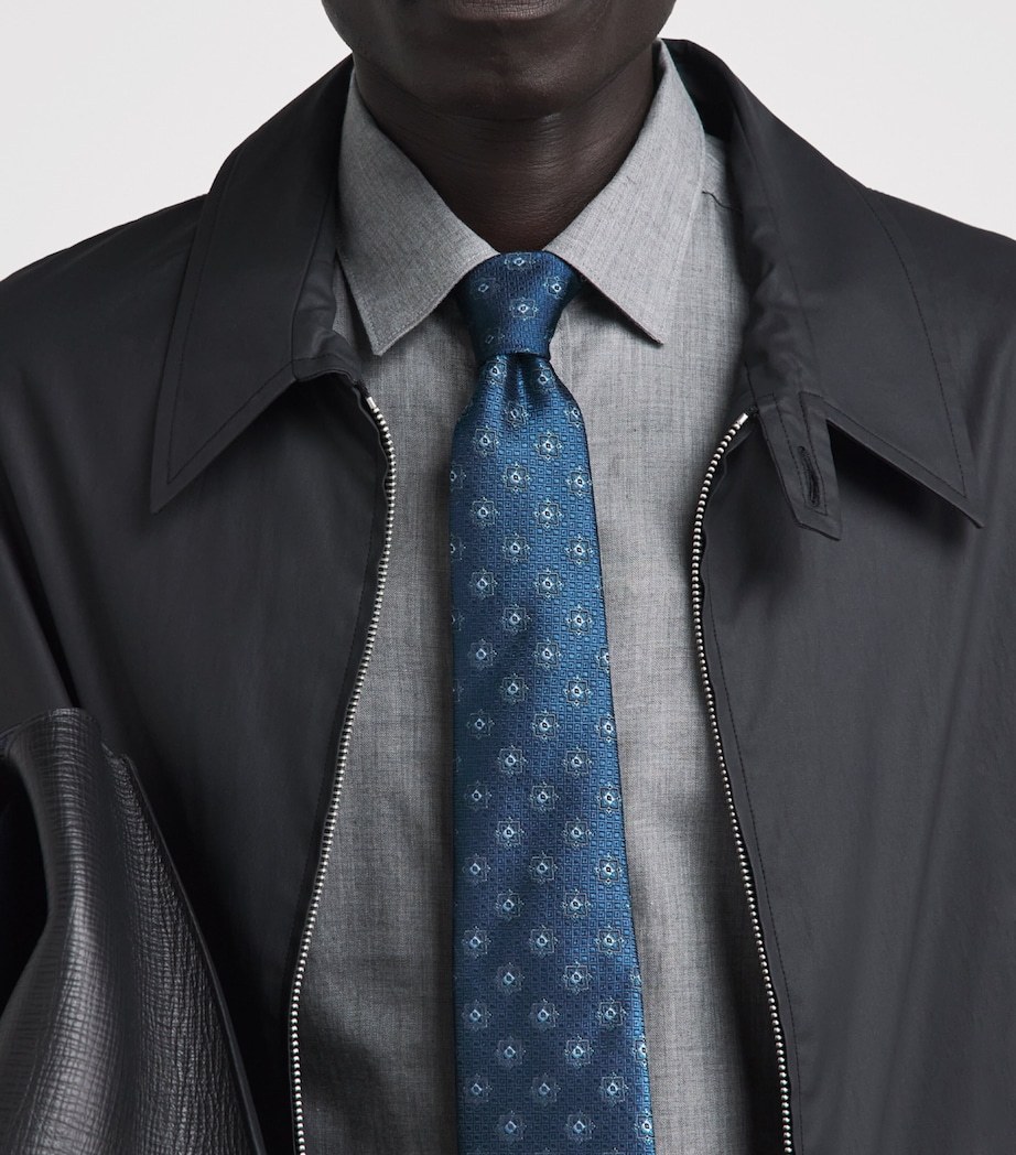 Canali Silk Jacquard Tie Image 2