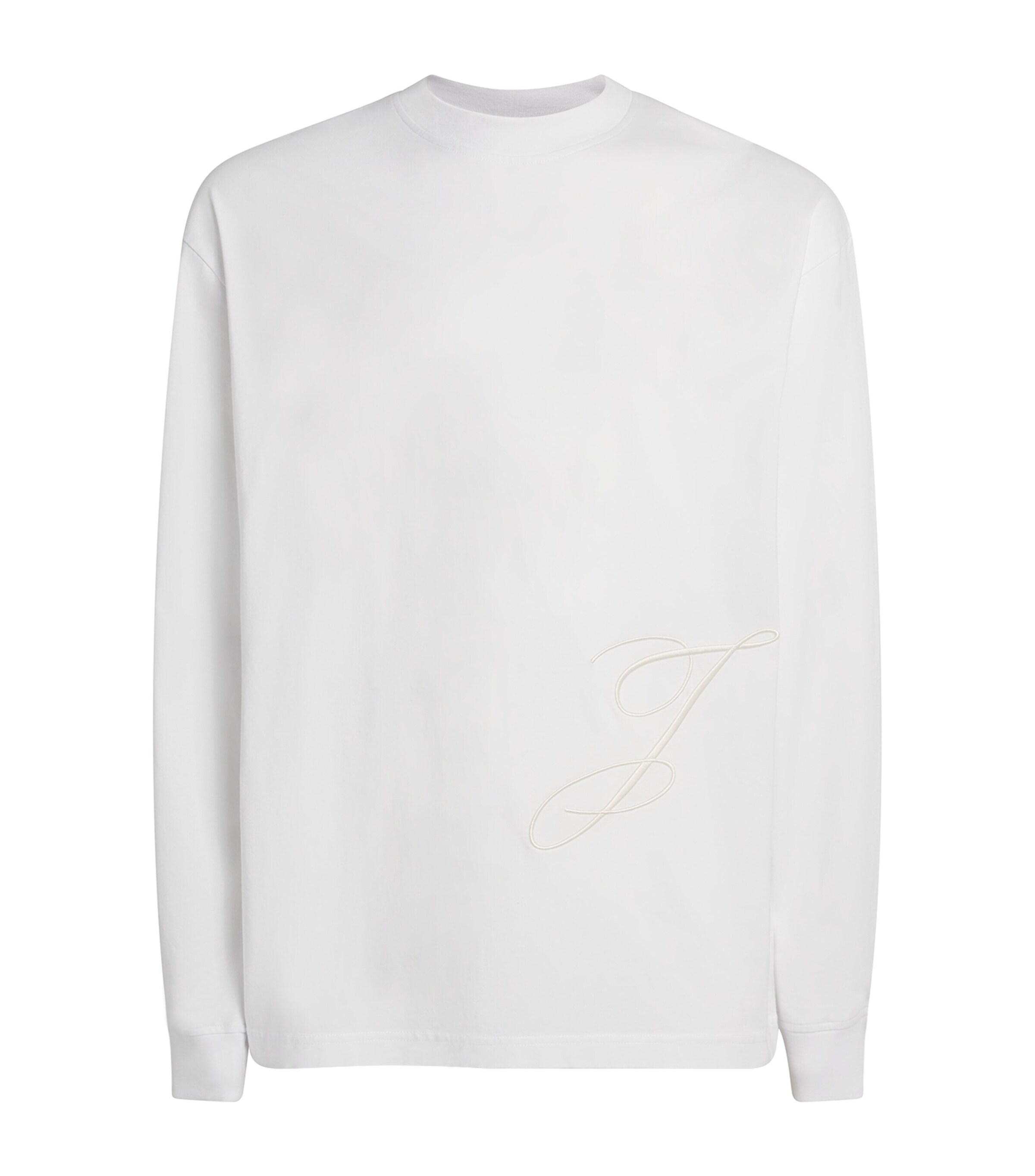 Jacquemus Mens Cotton Signature T-Shirt White Image 1