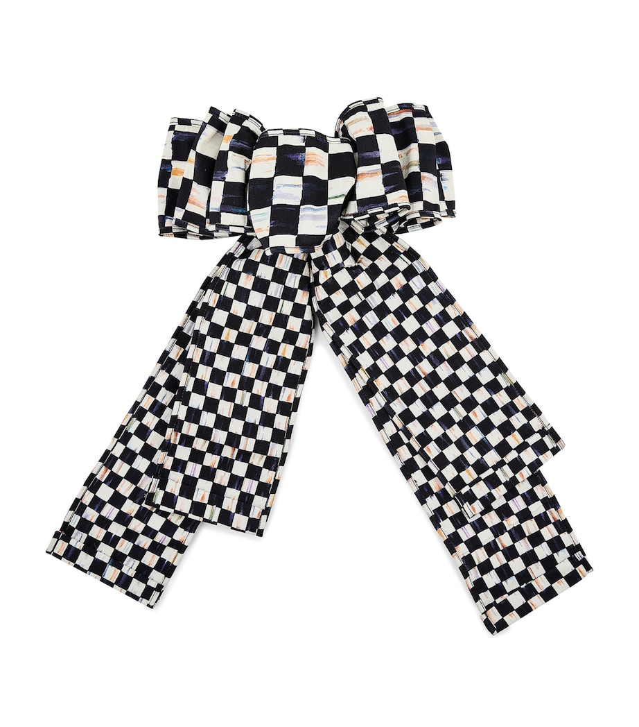 Courtly Check Elegant Bow BLACK Image 1