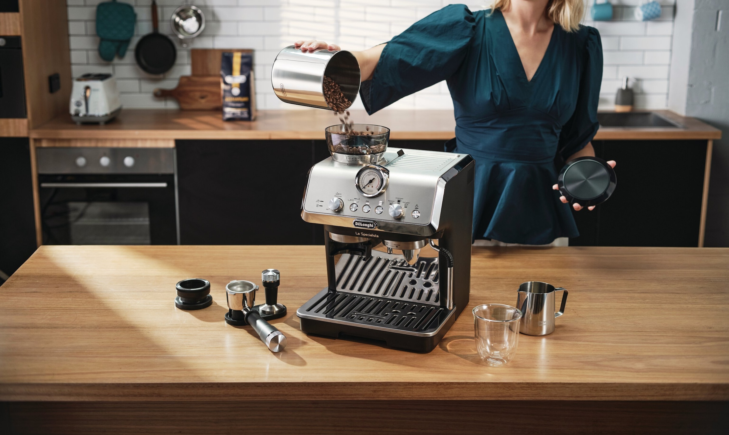 De'Longhi La Specialista Arte Espresso Coffee Machine Silver Image 12