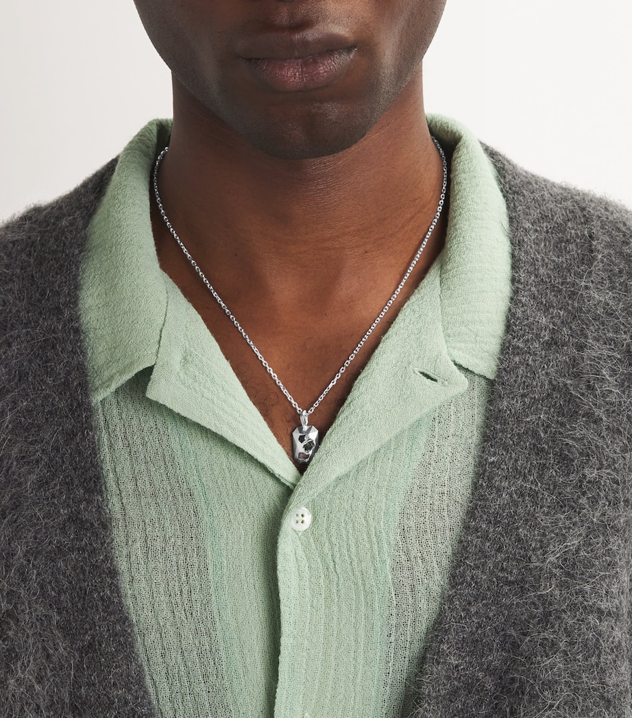 THE OUZE Sterling Silver and Sapphire Necklace Image 2