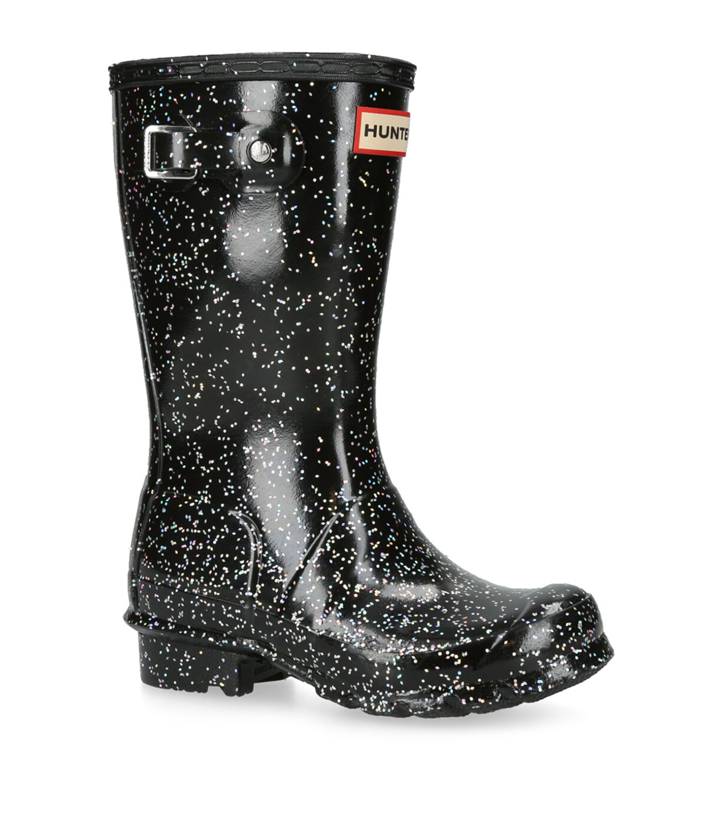 Glitter Original Wellington Boots BLACK Image 3