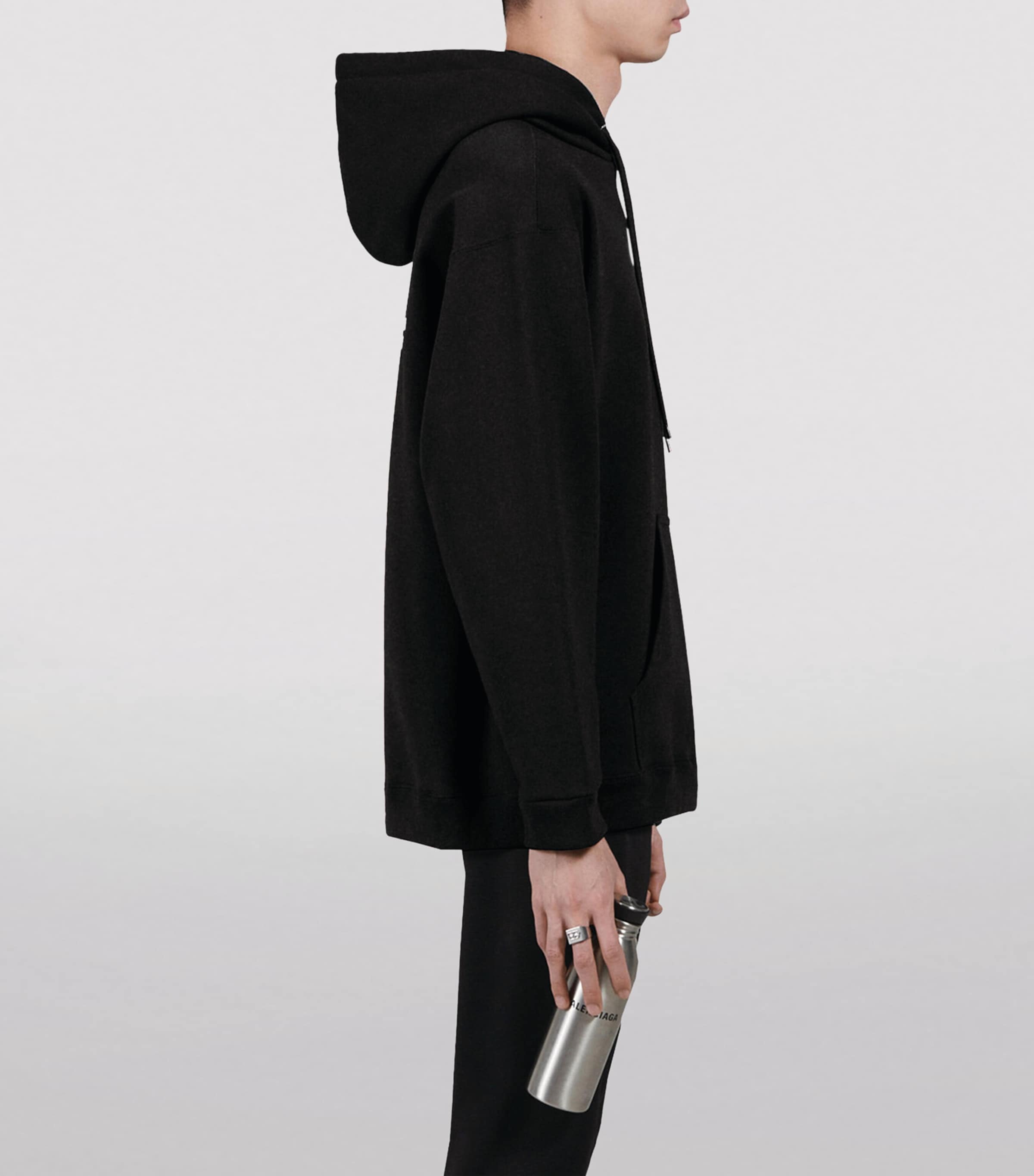 Balenciaga Mens Logo Hoodie Image 4
