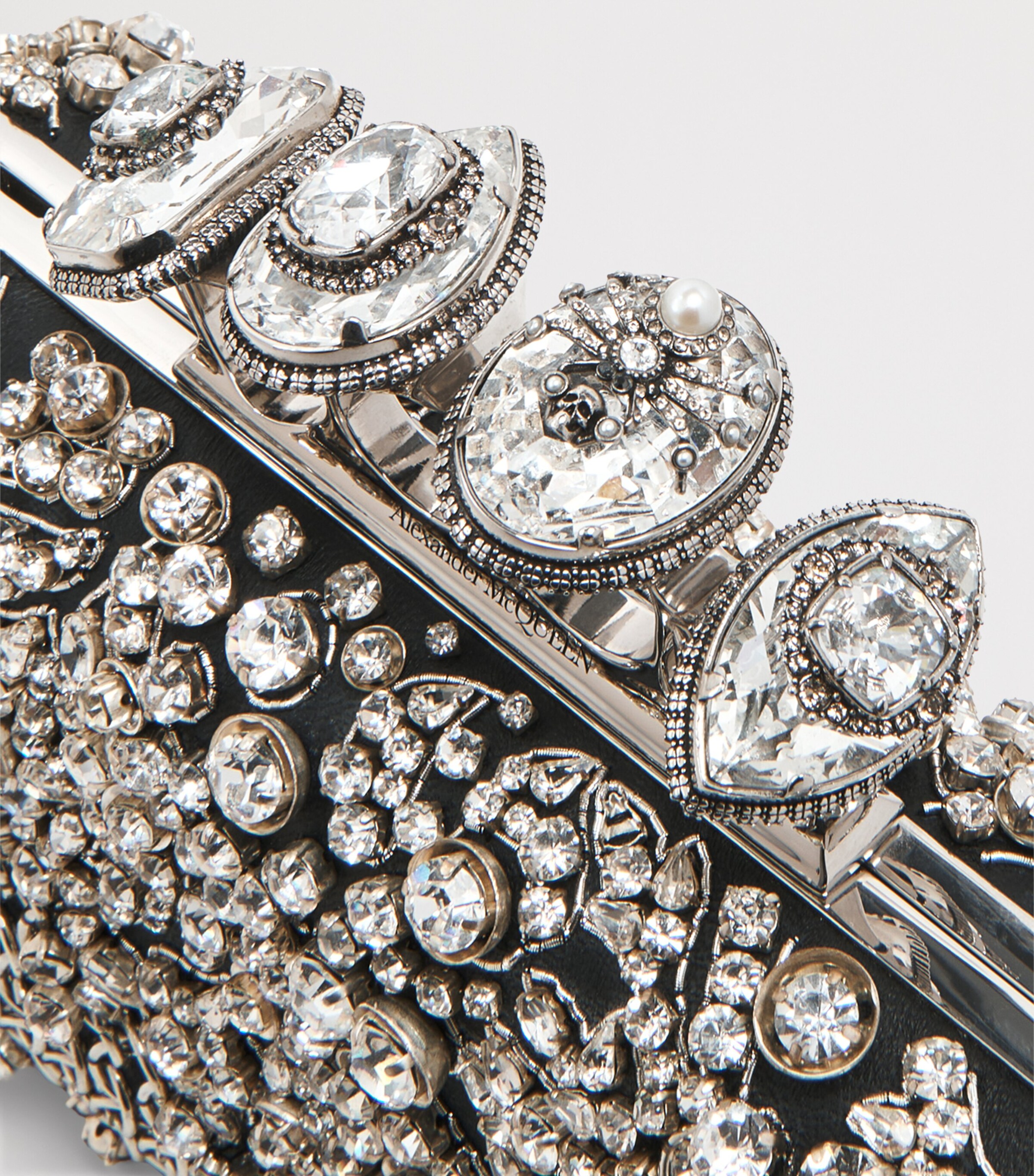 Embellished Skull Knuckle Clutch Bag 1090 Image 8