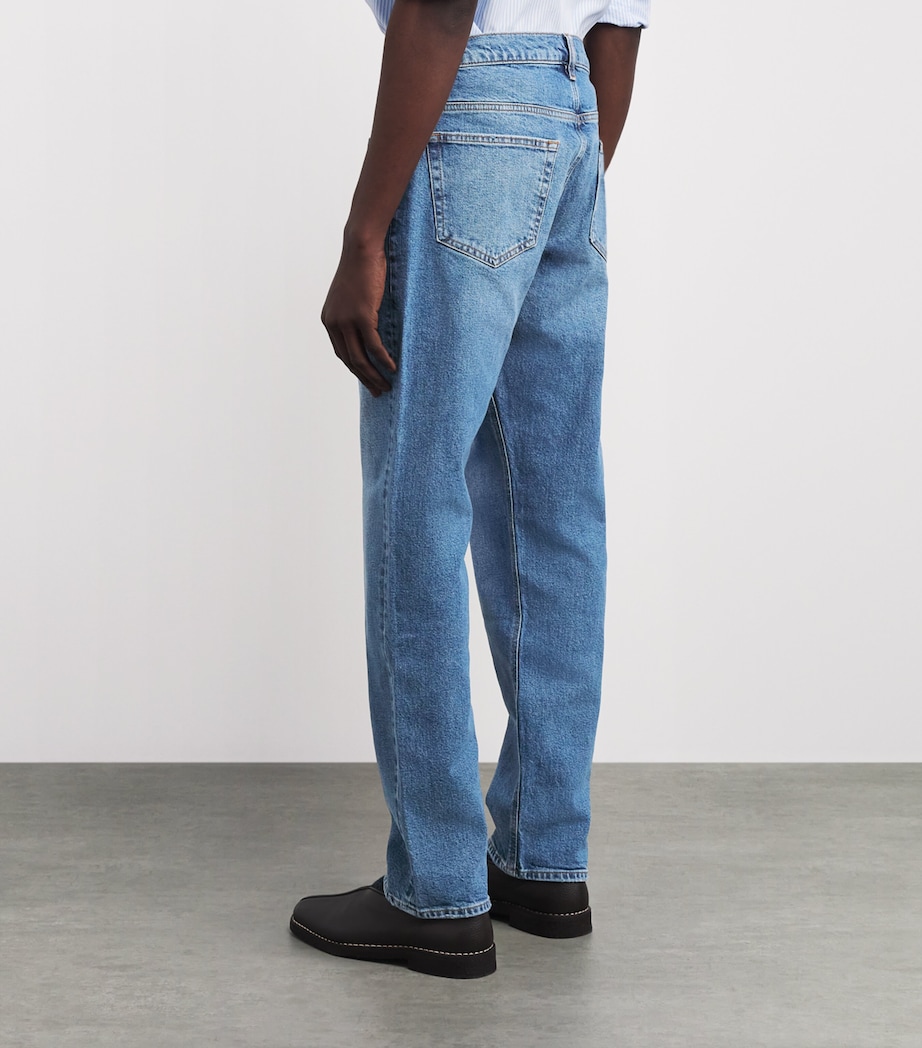 FRAME Mens The Straight Jeans Old Town Image 5