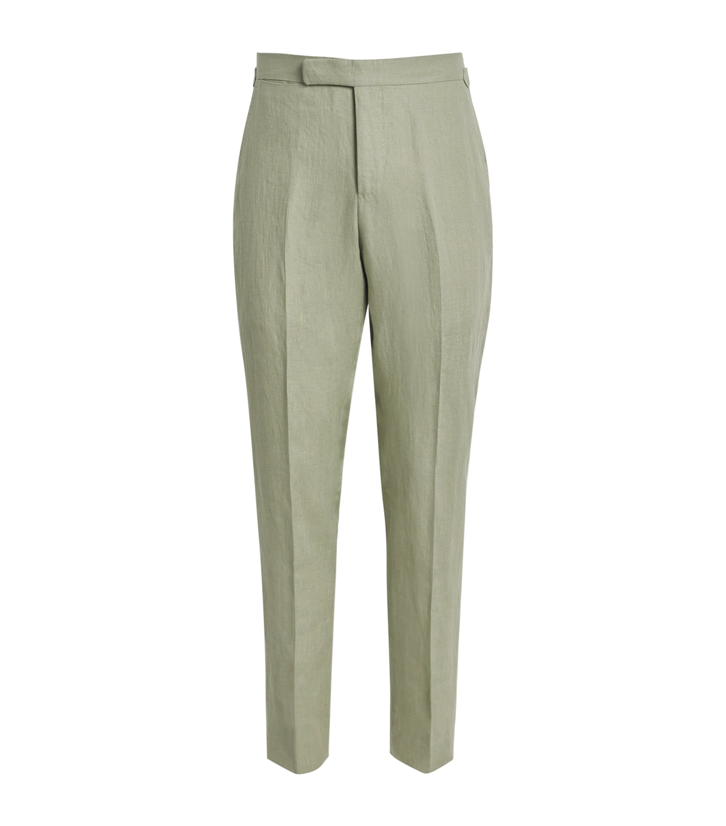 Polo Ralph Lauren Mens Linen Tailored Chinos Green Image 1