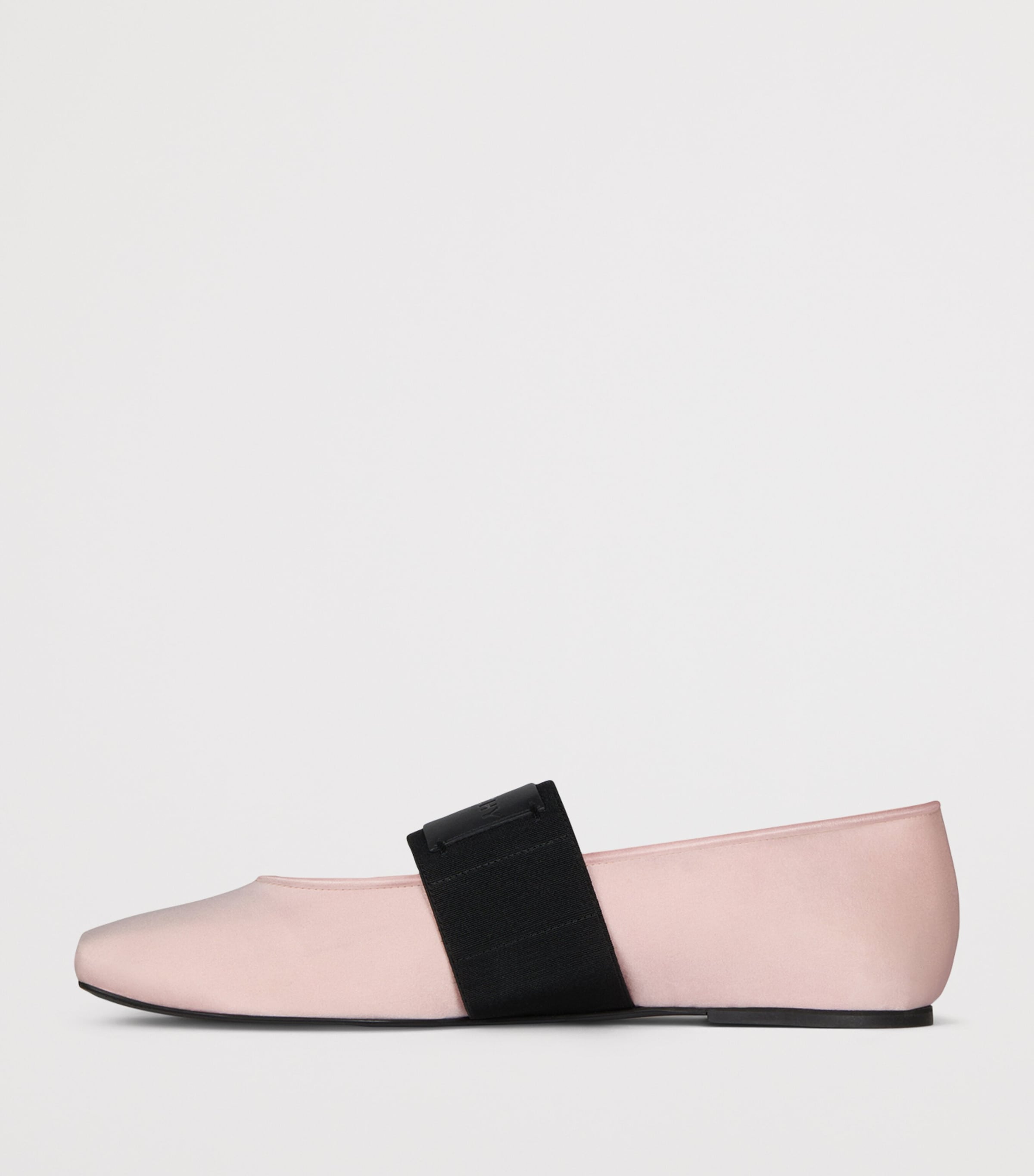 Givenchy Satin Square Toe Ballet Flats Silk Pink Image 4