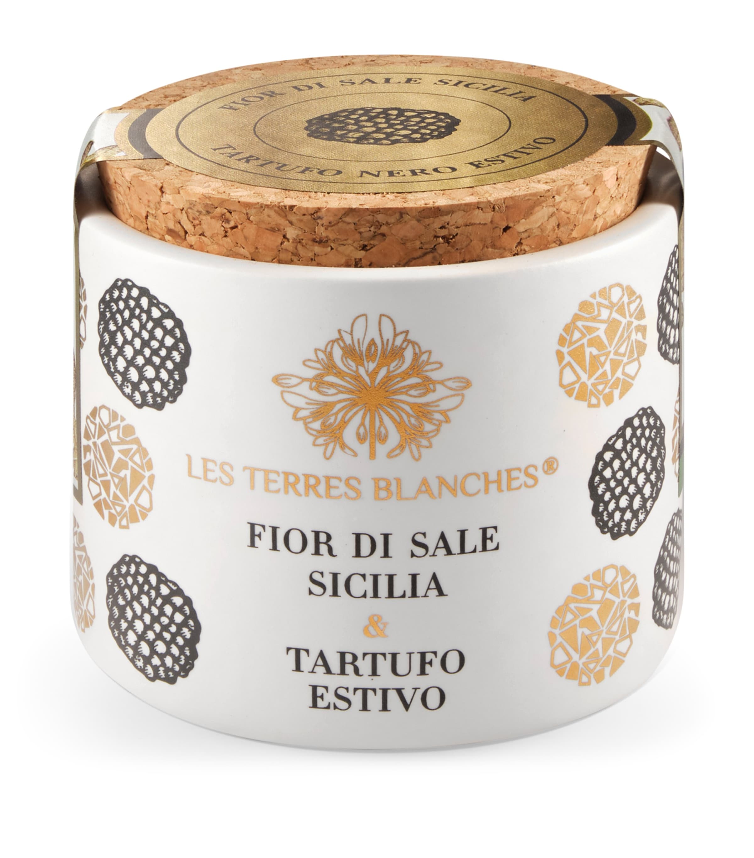 Les Terres Blanches Fior Di Sale Sicilia & Tartufo Estivo Salt(60G) | Food | Pantry Essentials | Condiments | Free From | Gluten Free