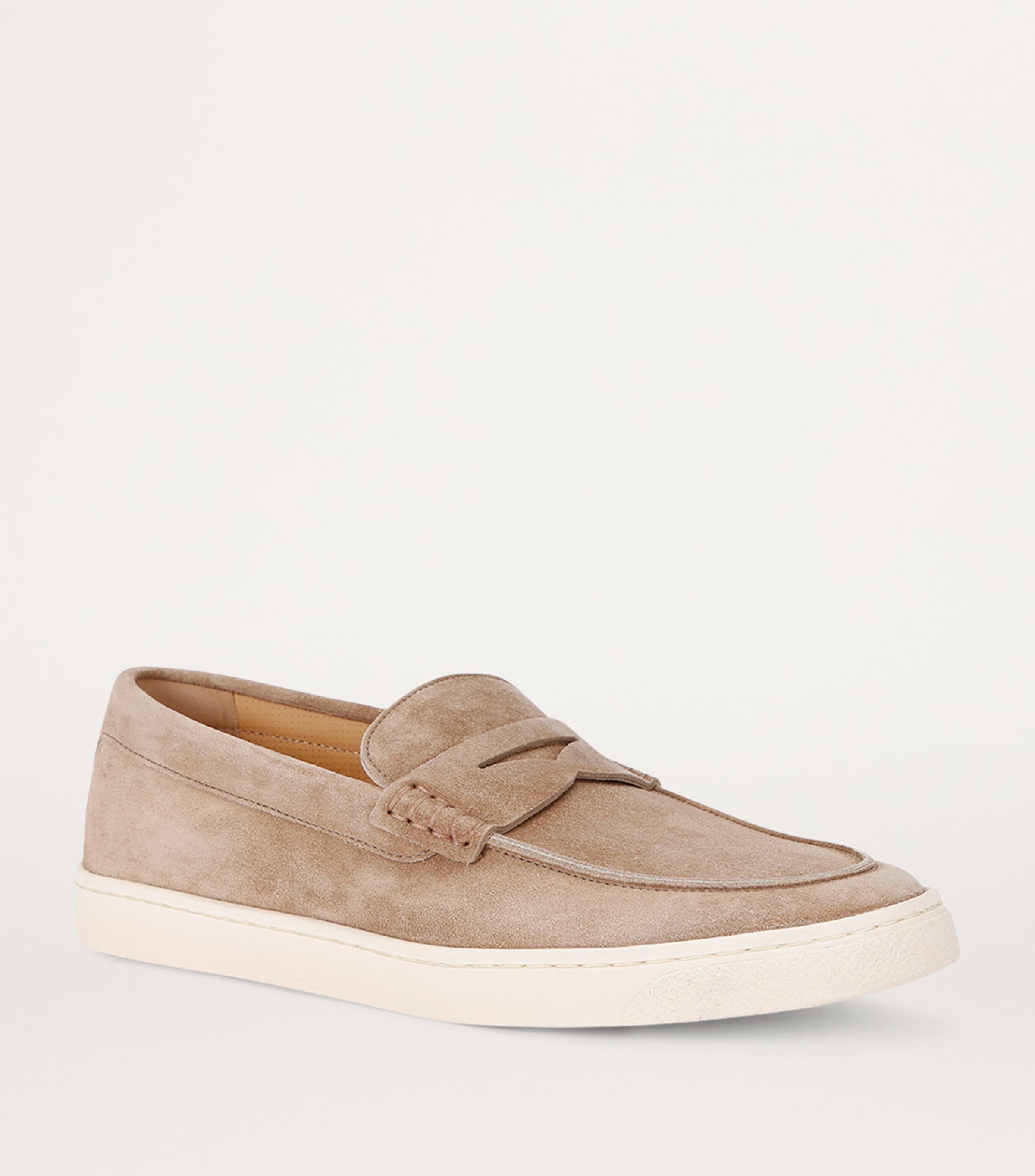 BRUNELLO CUCINELLI ベージュ ローファー Brunello Cucinelli Beige Suede Hybrid Loafers | Harrods UK
