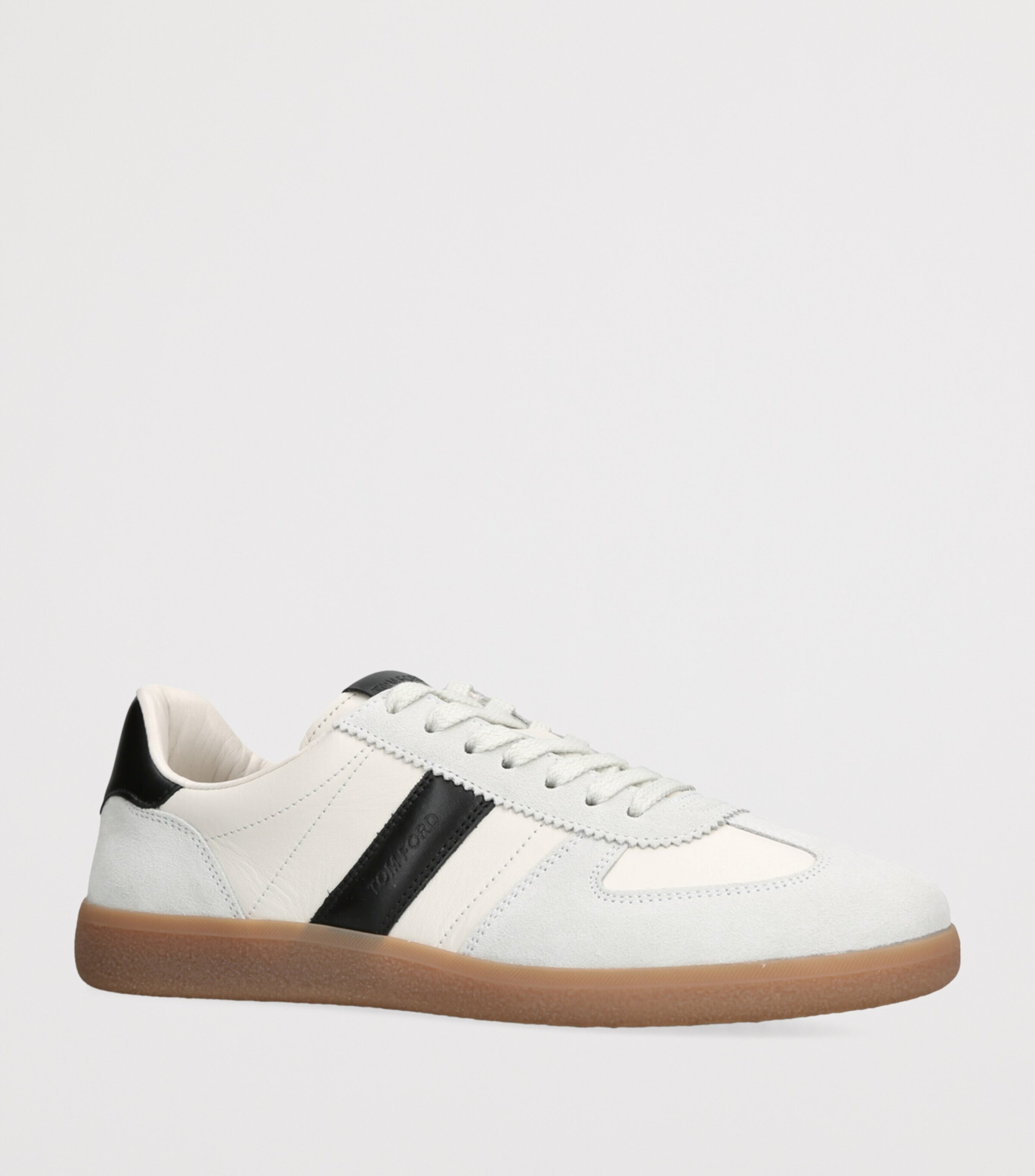 Leather T Sneakers WHITE/BLK Image 3