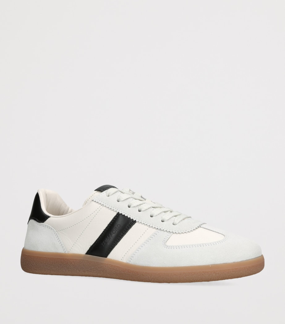 Leather T Sneakers WHITE/BLK Image 3