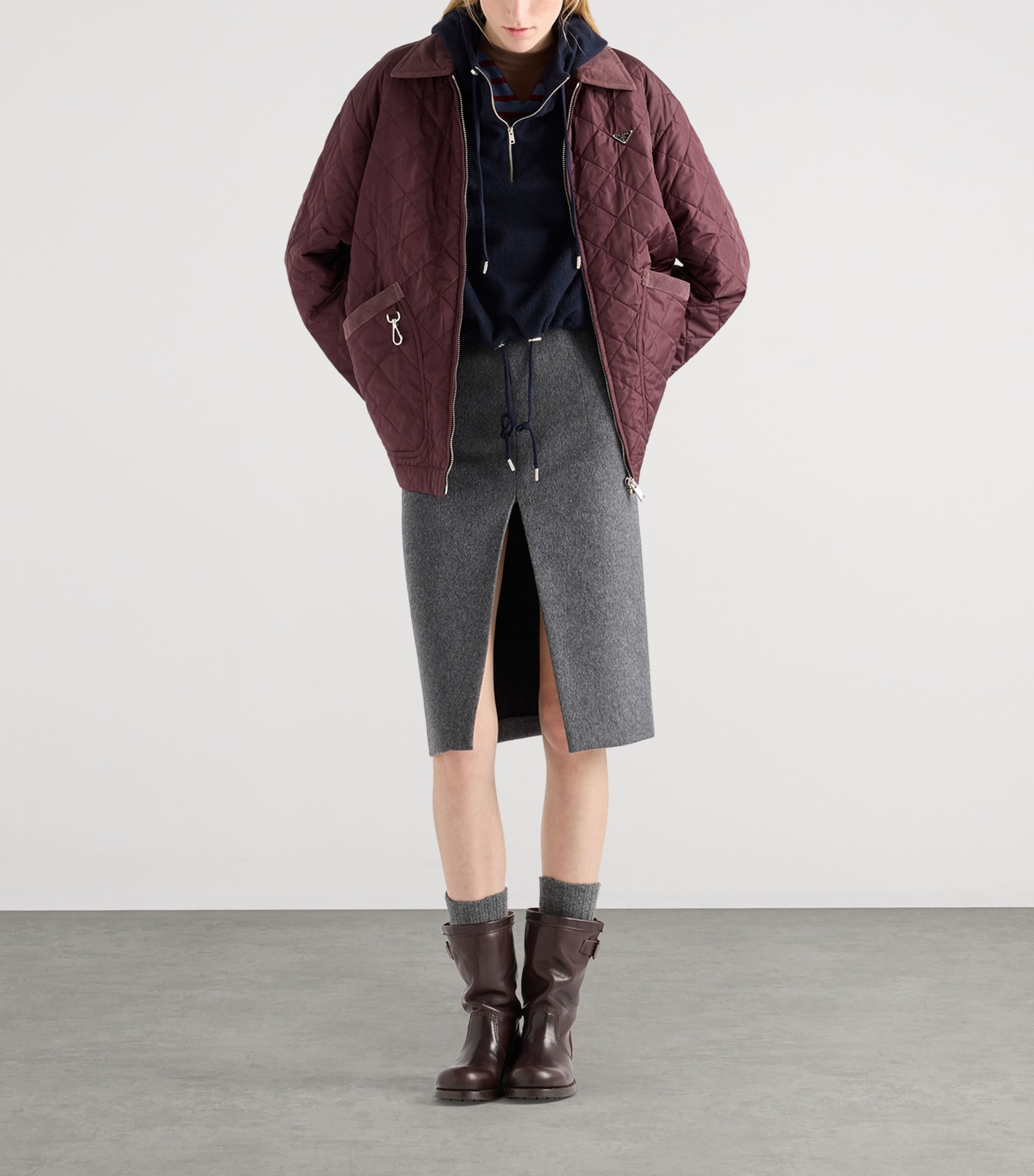 Re-Nylon Quilted Jacket F0403 Image 2