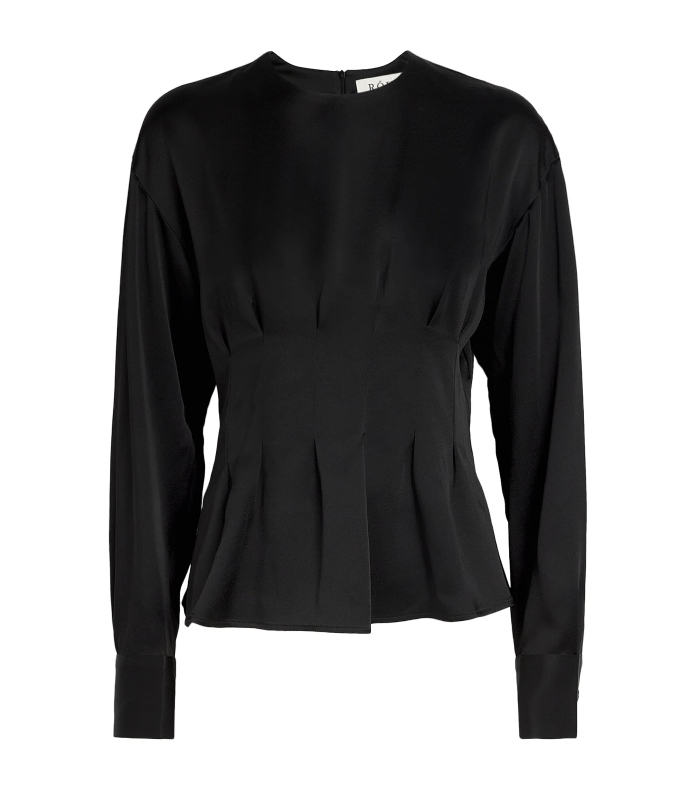 ROHE SATIN SCULPTED-WAIST SHIRT 