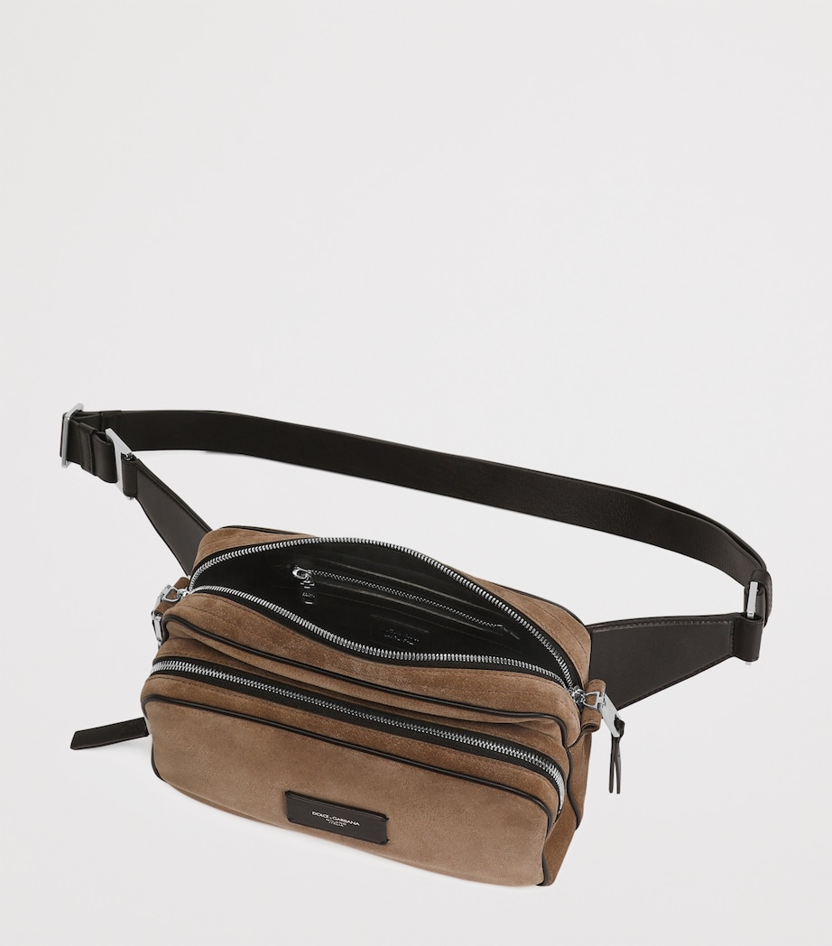 Suede Belt Bag 8M067-NUT/BLACK Image 3