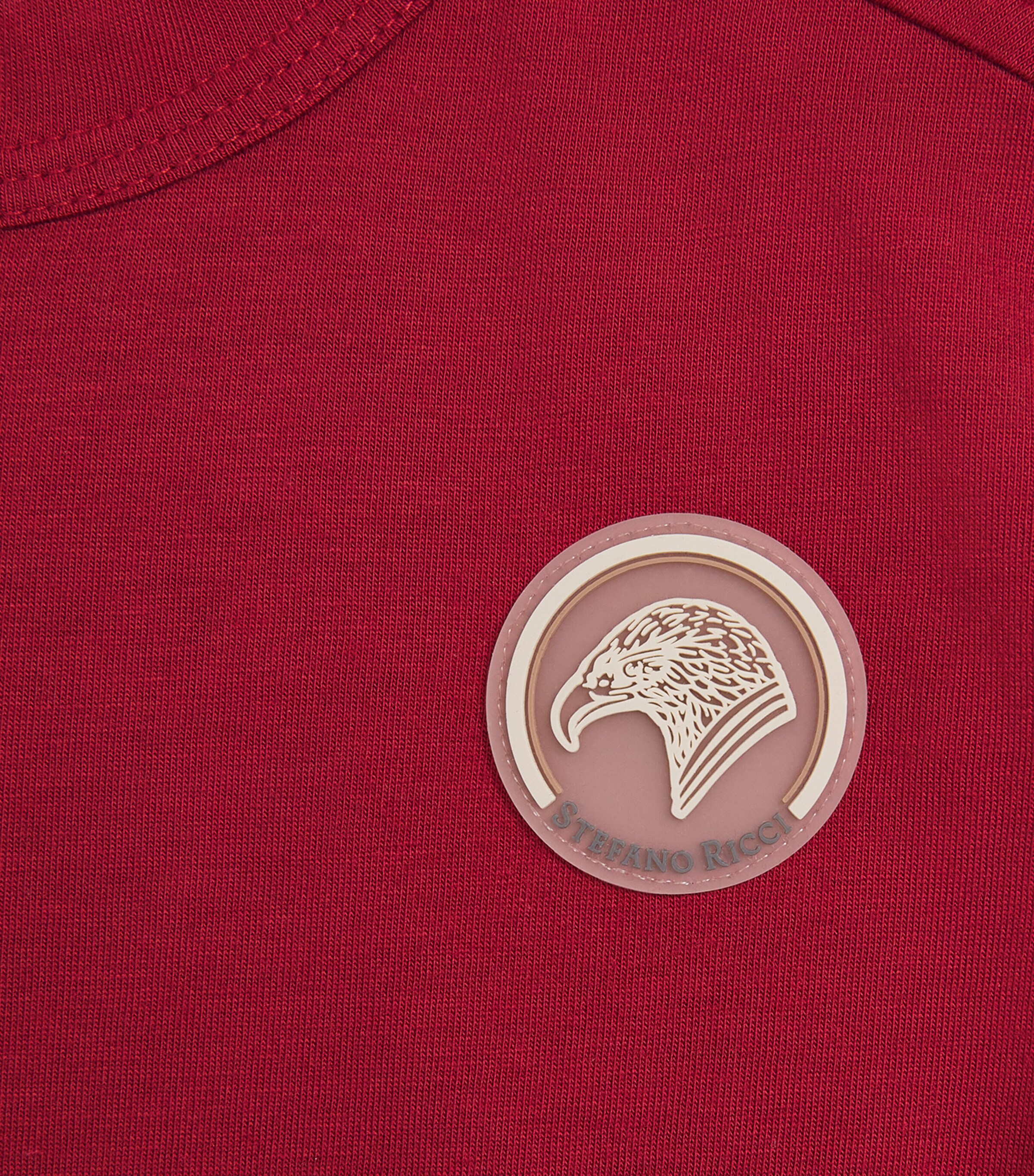 Stefano Ricci Kids Cotton-Blend Logo T-Shirt (6-16 Years) Red Image 3