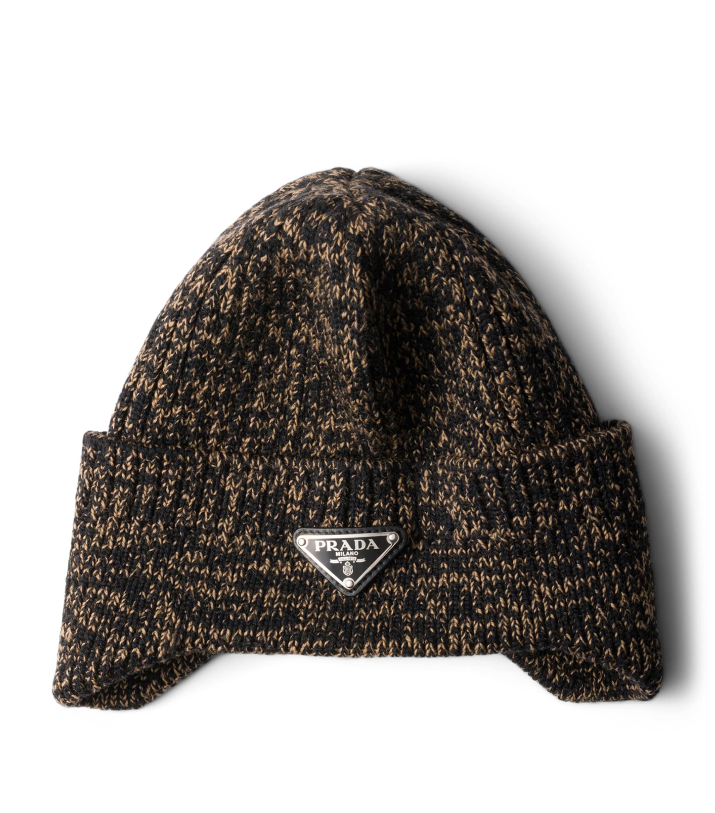 Wool-Blend Mélange Logo Beanie F0782 Image 1