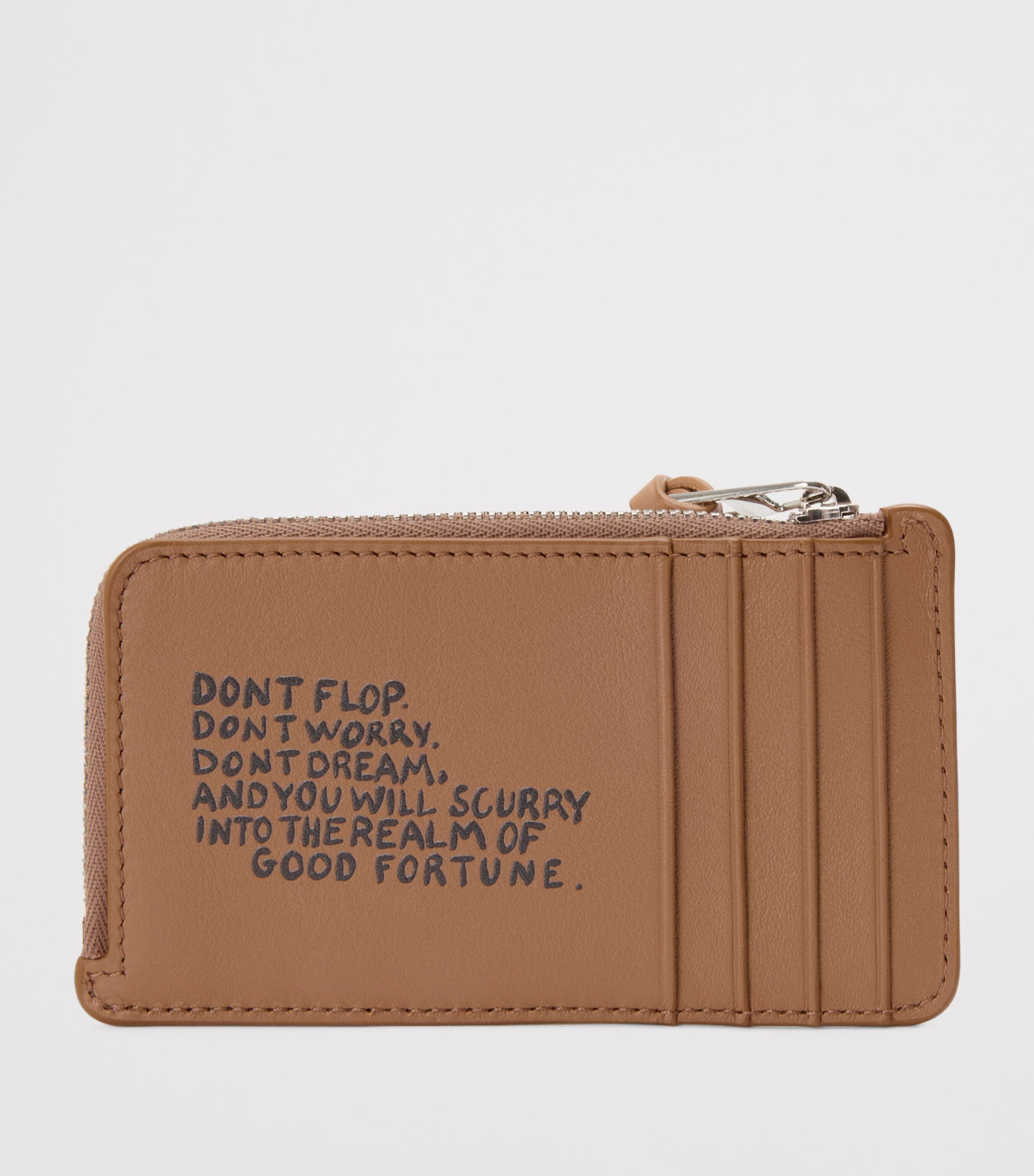 x Louis Wain Leather Cats Coin Card Holder MOCHA Image 2