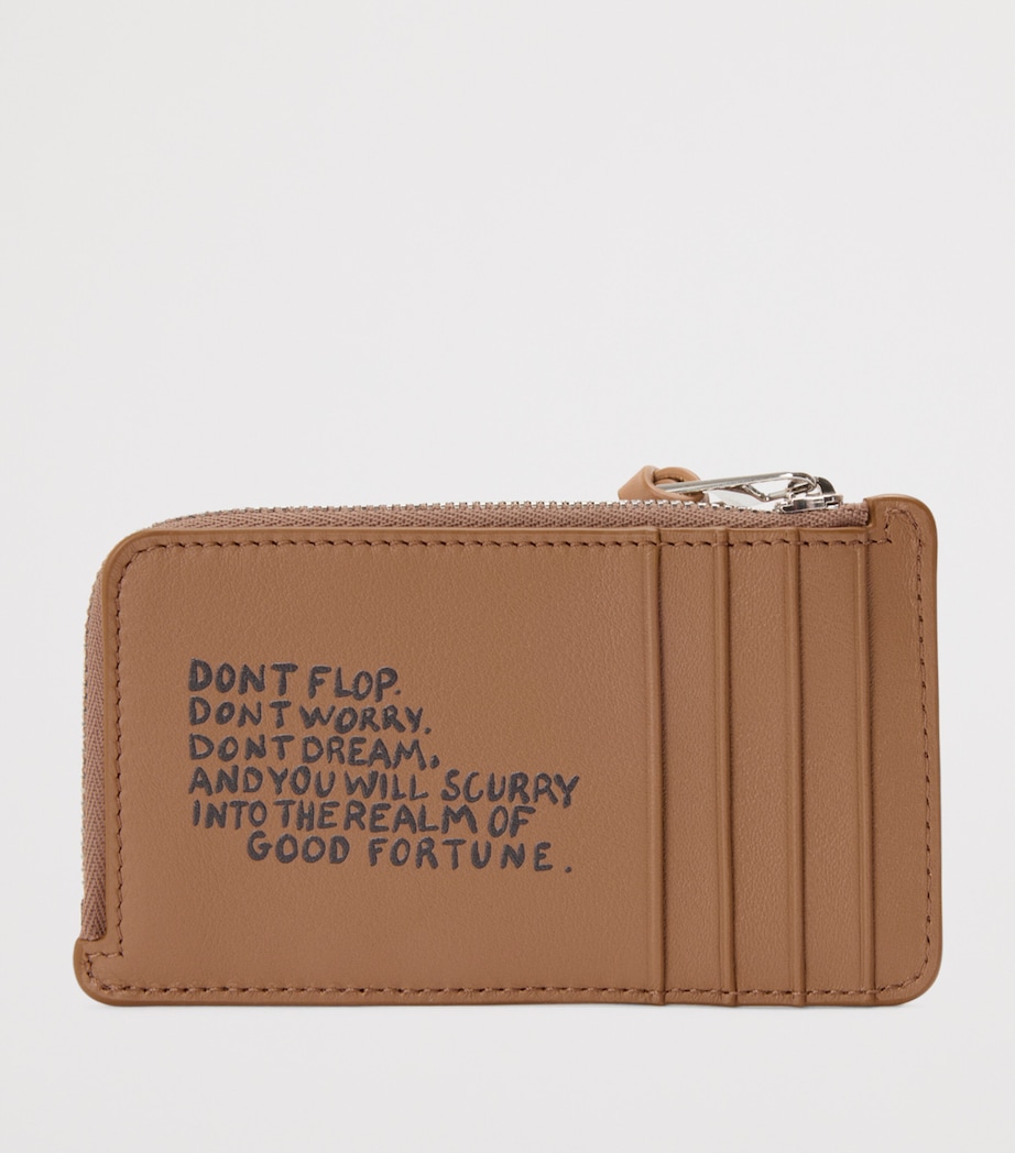 x Louis Wain Leather Cats Coin Card Holder MOCHA Image 2