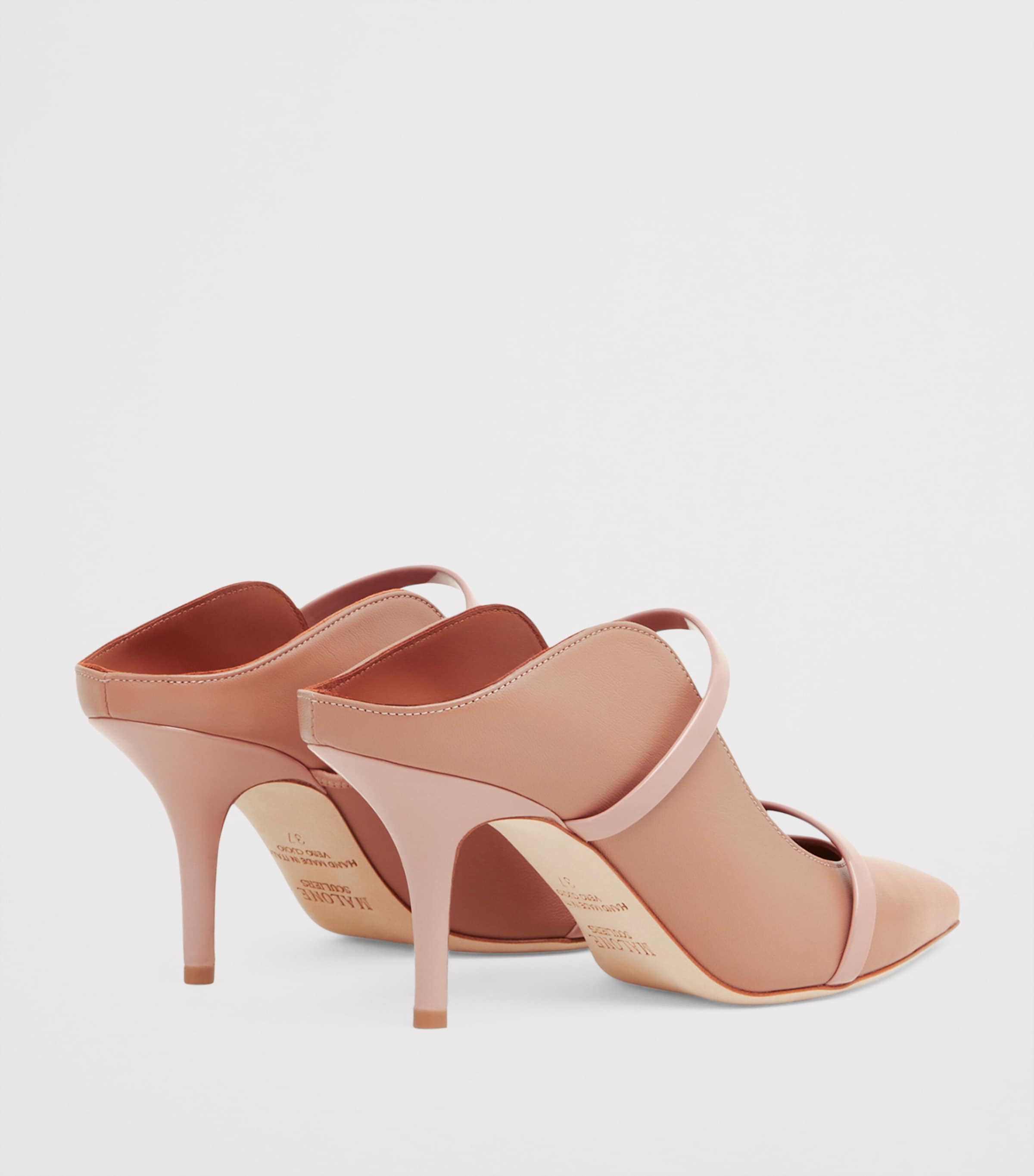 Leather Maureen Mules 70 BLUSH Image 4