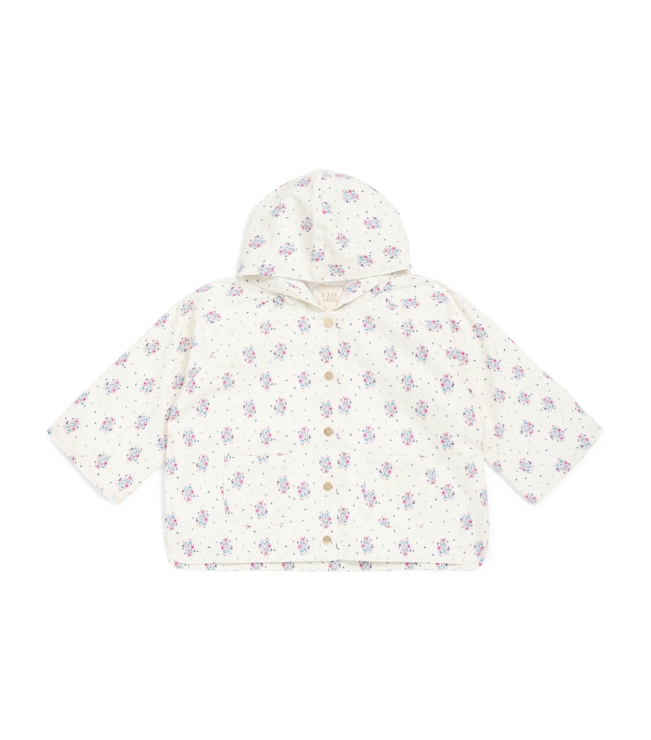 Louise Misha Waterproof Felvet Raincoat (3-10 Years) Cream Flower Dunes Image 1