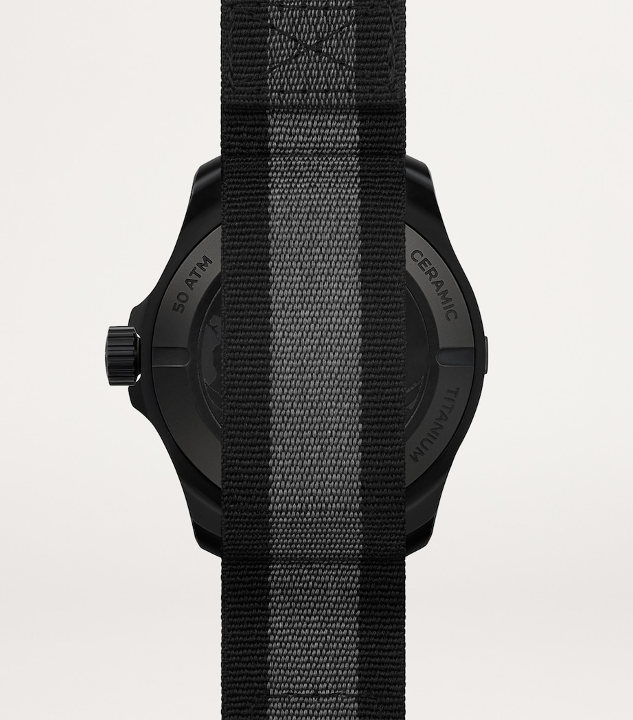 Ceramic and Titanium Supermarine Watch 43mm BLACK Image 3