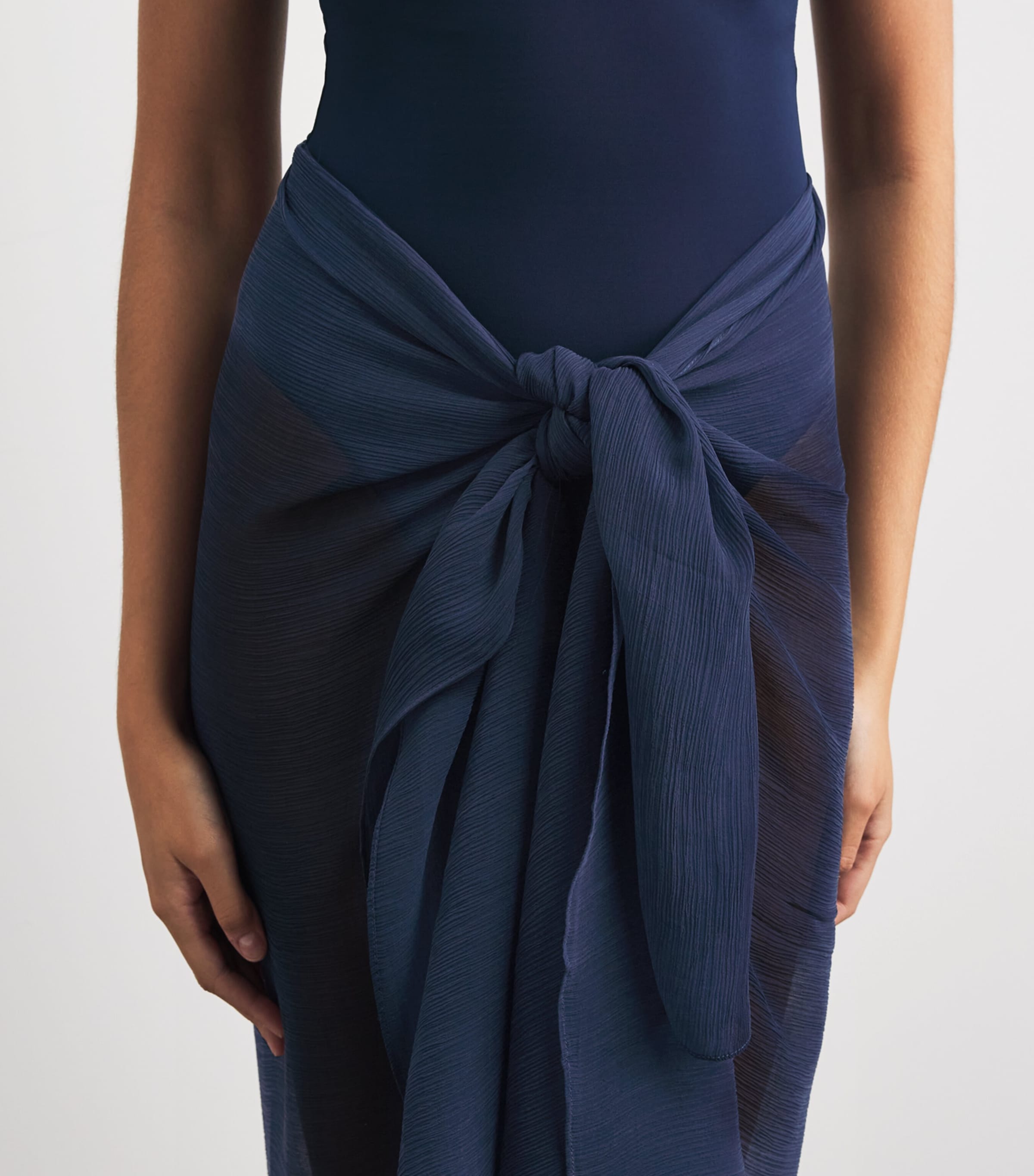 AWAY THAT DAY Womens Santorini Sarong French Navy Image 3