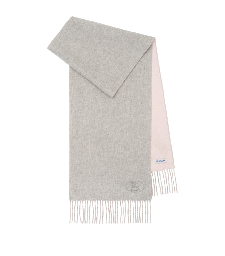 Burberry Cashmere EKD Stamp Scarf Mitten/bow Image 1
