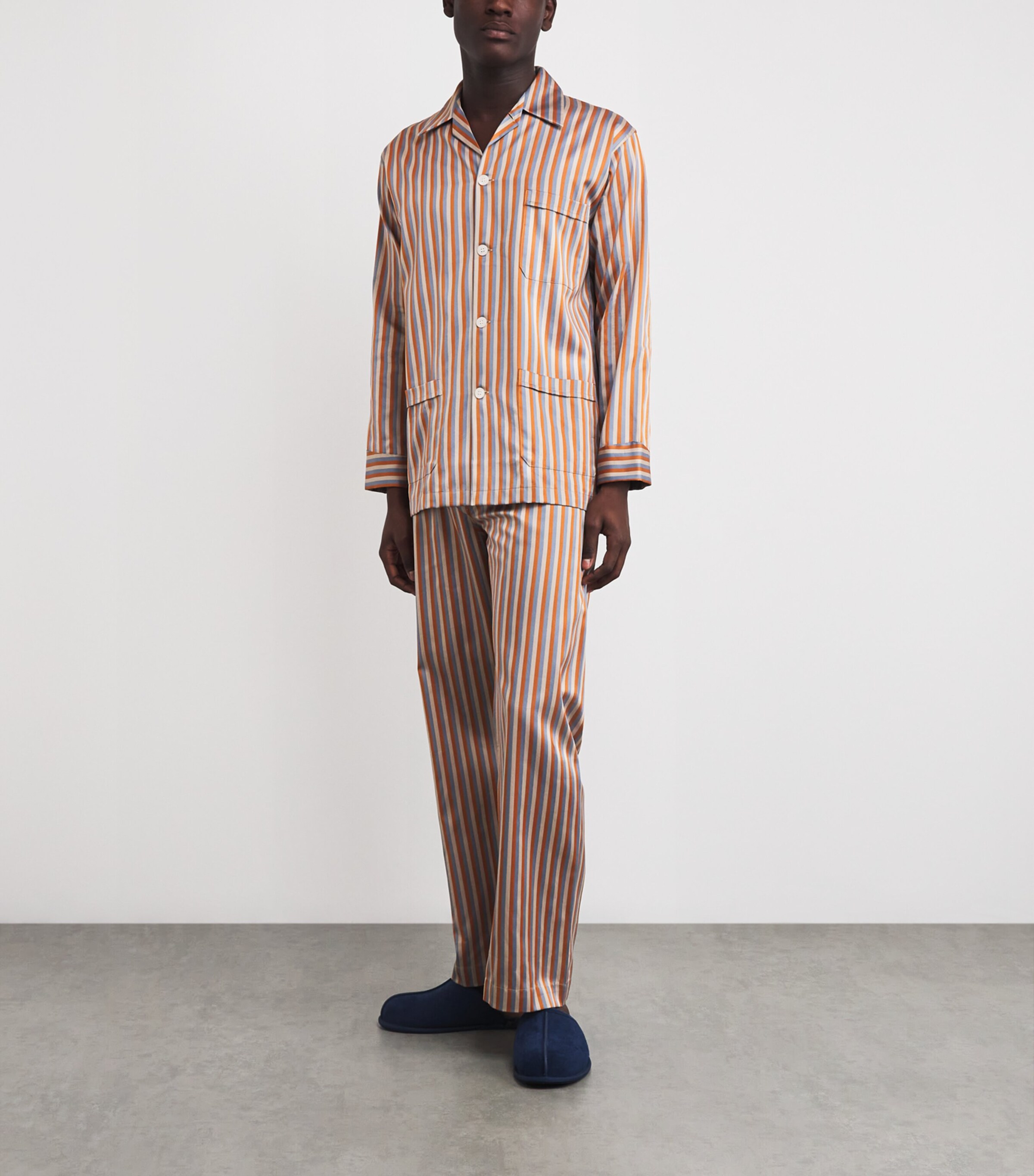 Cotton Stripe Wellington Pyjama Set 060MUL Image 2