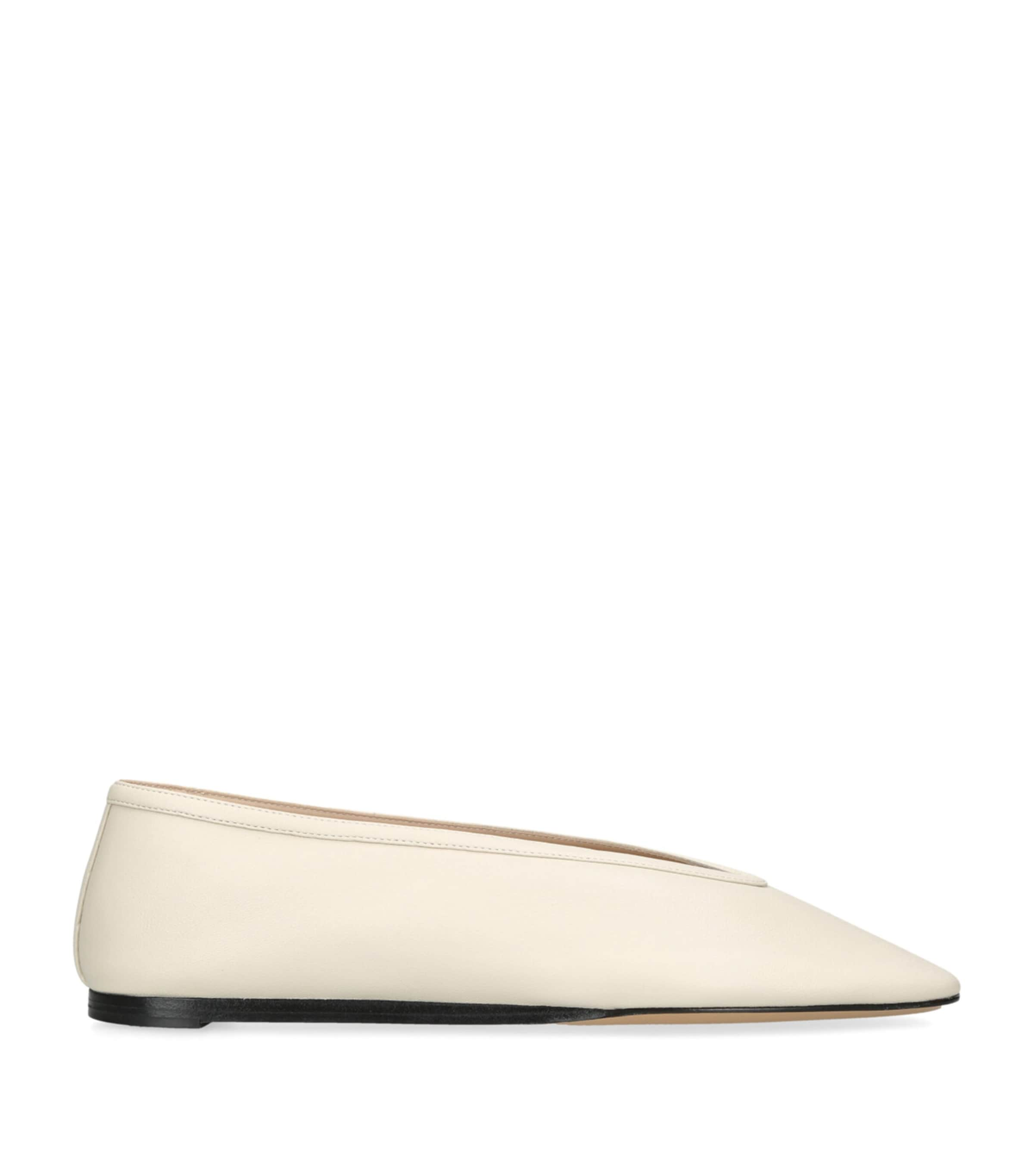 LE MONDE BERYL LEATHER LUNA BALLET FLATS 