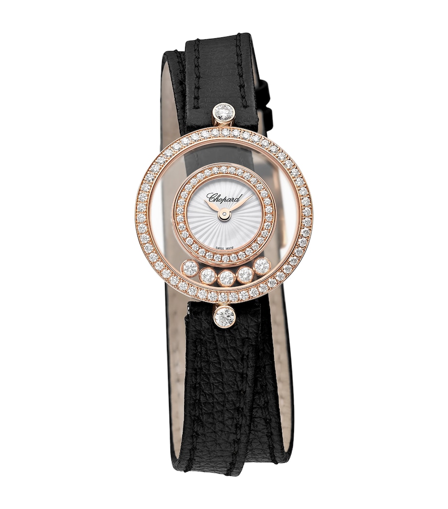 Rose Gold and Diamond Happy Diamonds Watch 26mm 18K ROSE GOLD Image 2