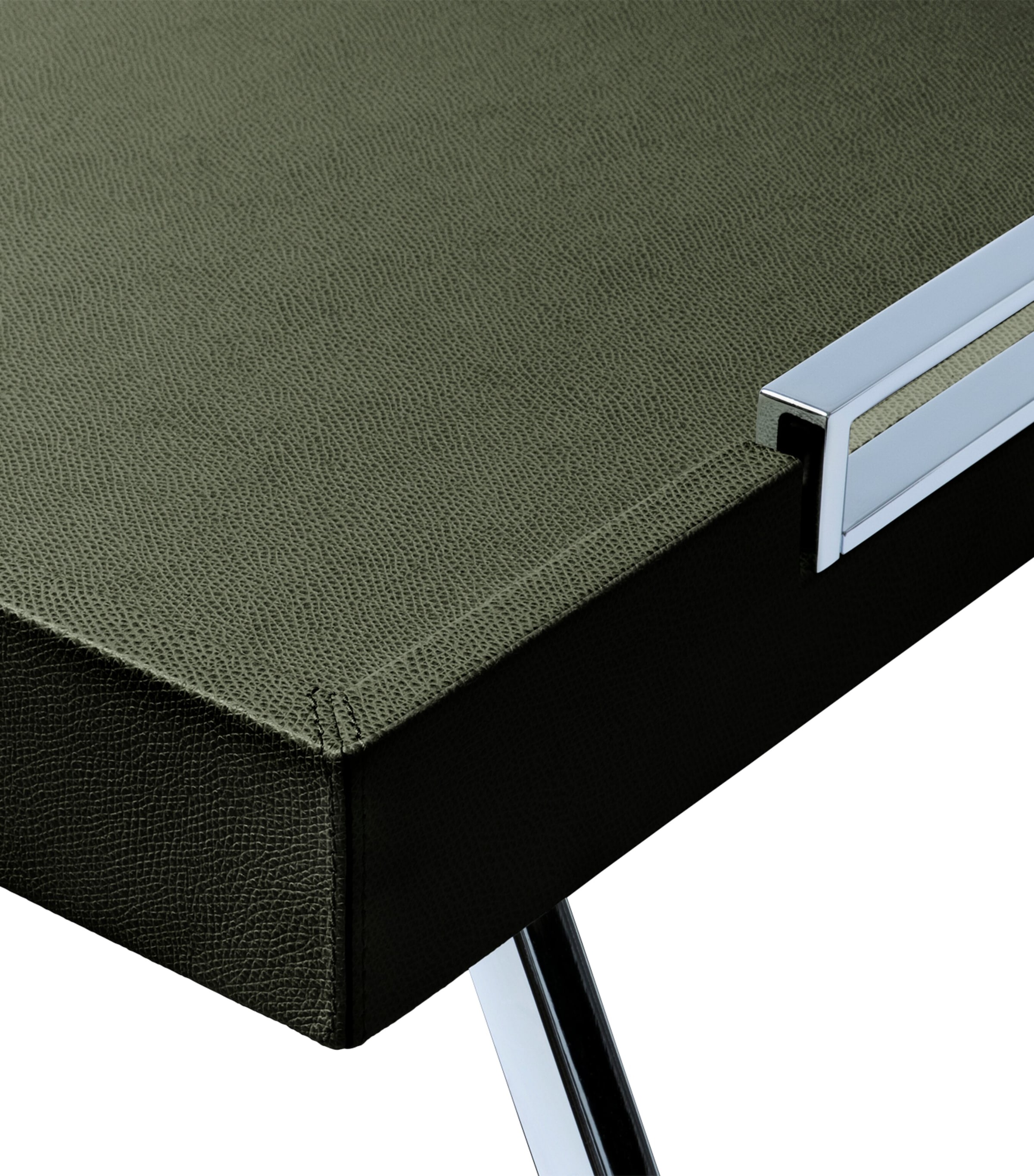 Frette Leather Otello Bed Tray Forest Green Image 3