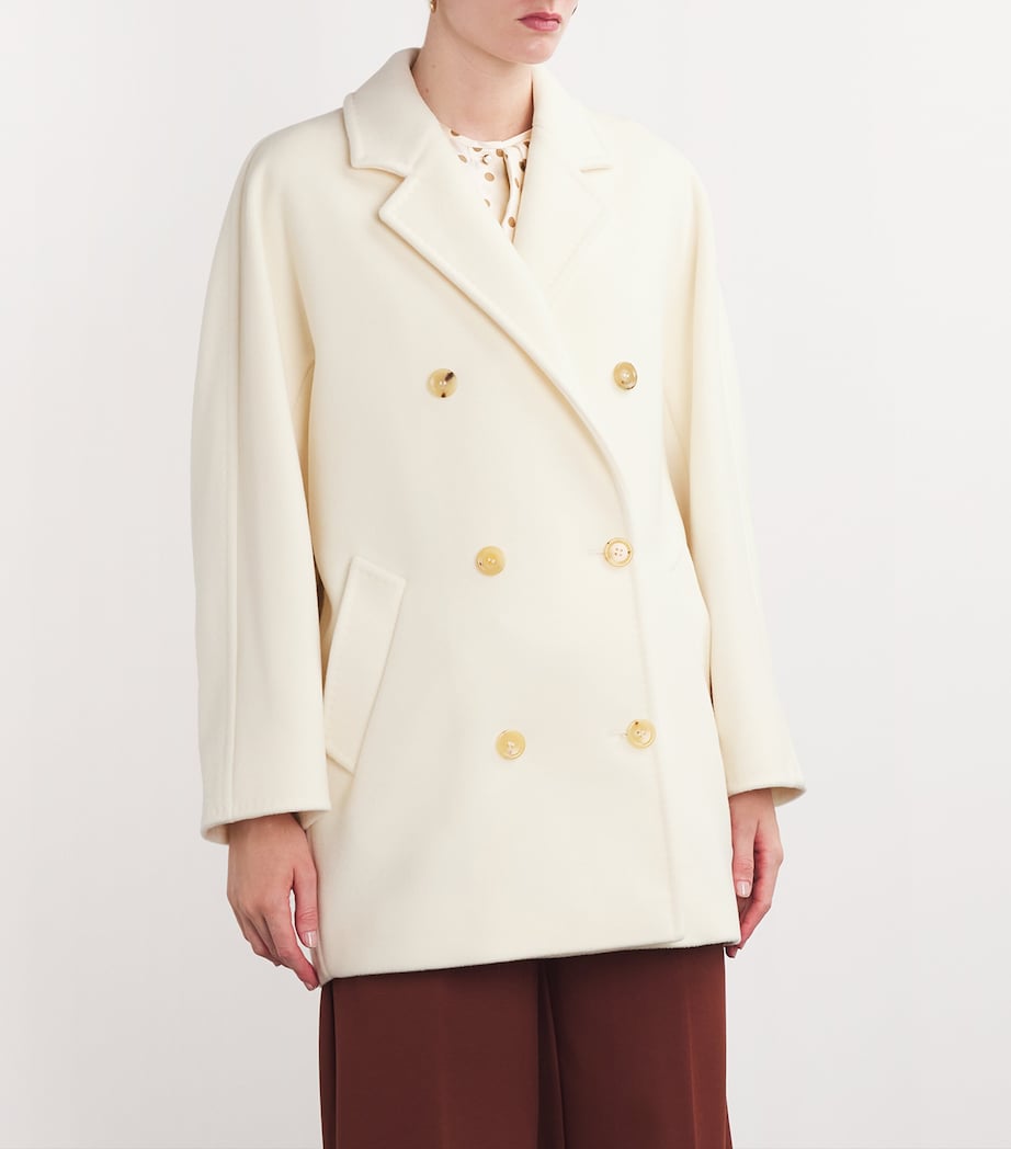 Wool-Cashmere Rebus Coat WHITE Image 3