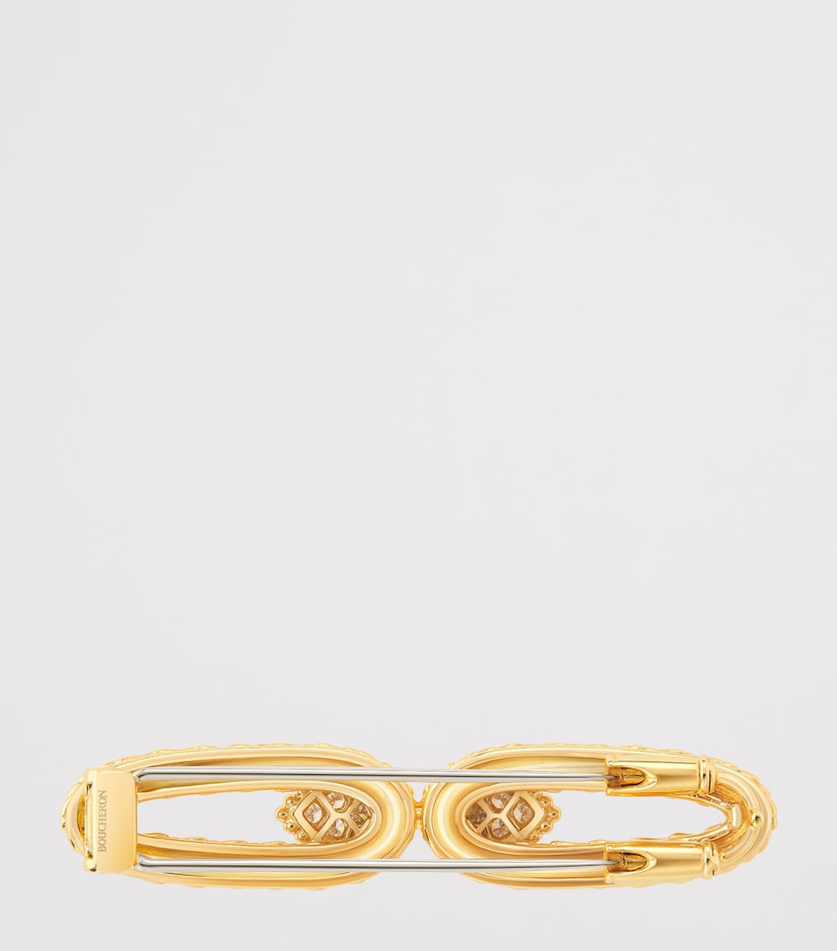 Boucheron Yellow Gold and Diamond Serpent Bohème Vintage Brooch Yellow Gold Image 3