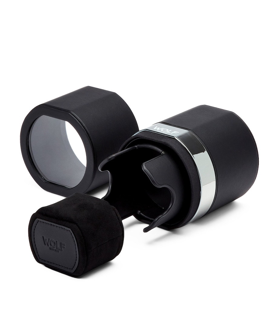 WOLF Vegan Leather The Rocket Watch Winder Black Image 4