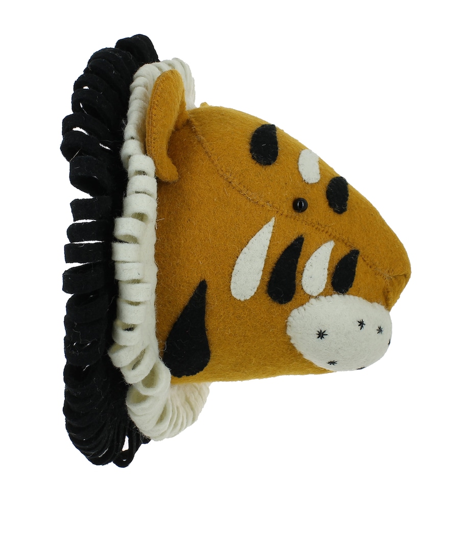 Tiger Head Decoration (30cm) GOLD/BLACK Image 4