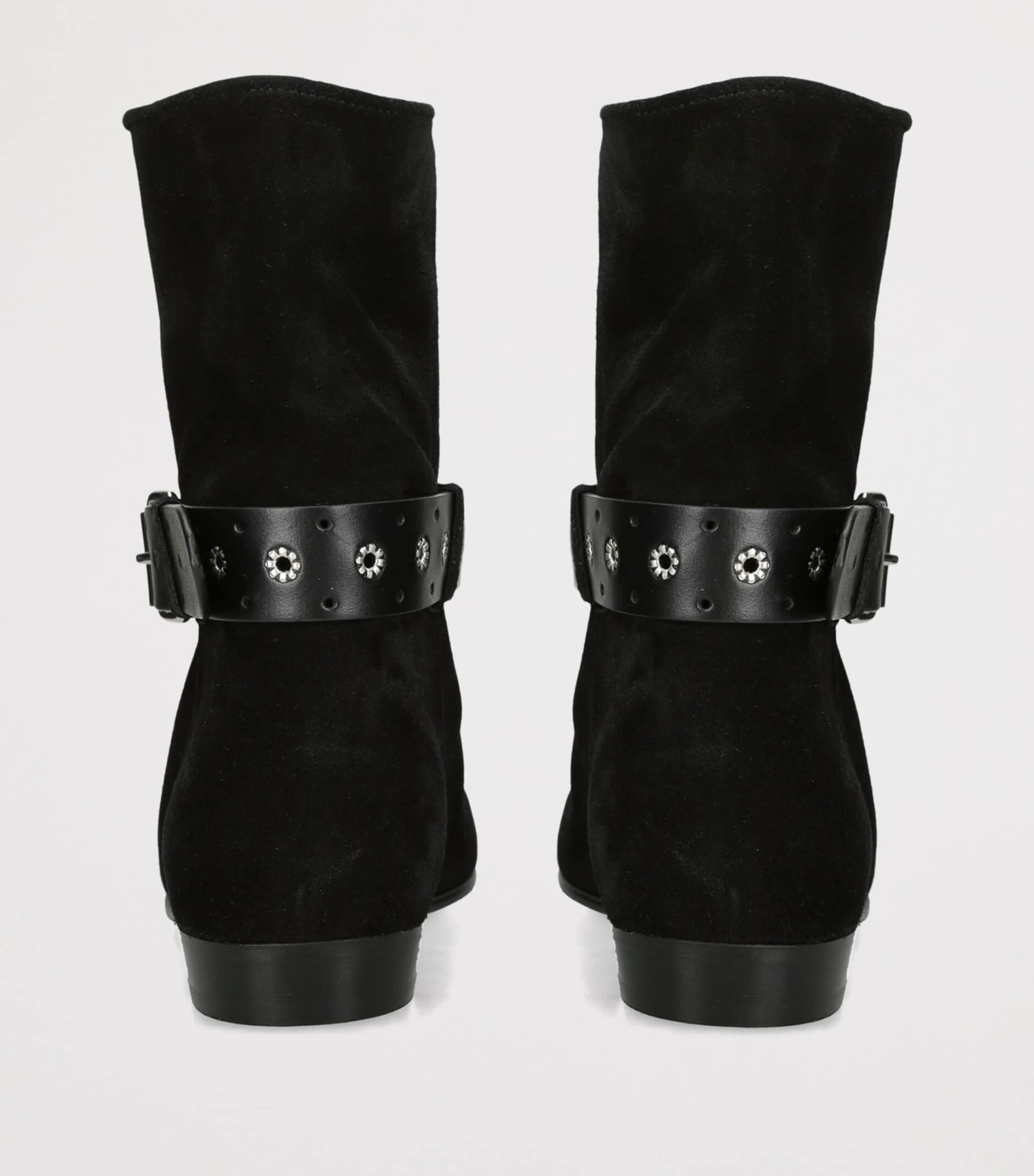 Isabel Marant Suede Reena Ankle Boots Black Image 4