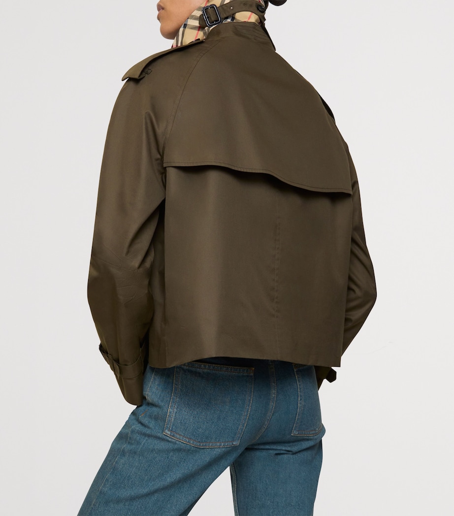 Tropical Gabardine Trench Jacket JUNIPER Image 3